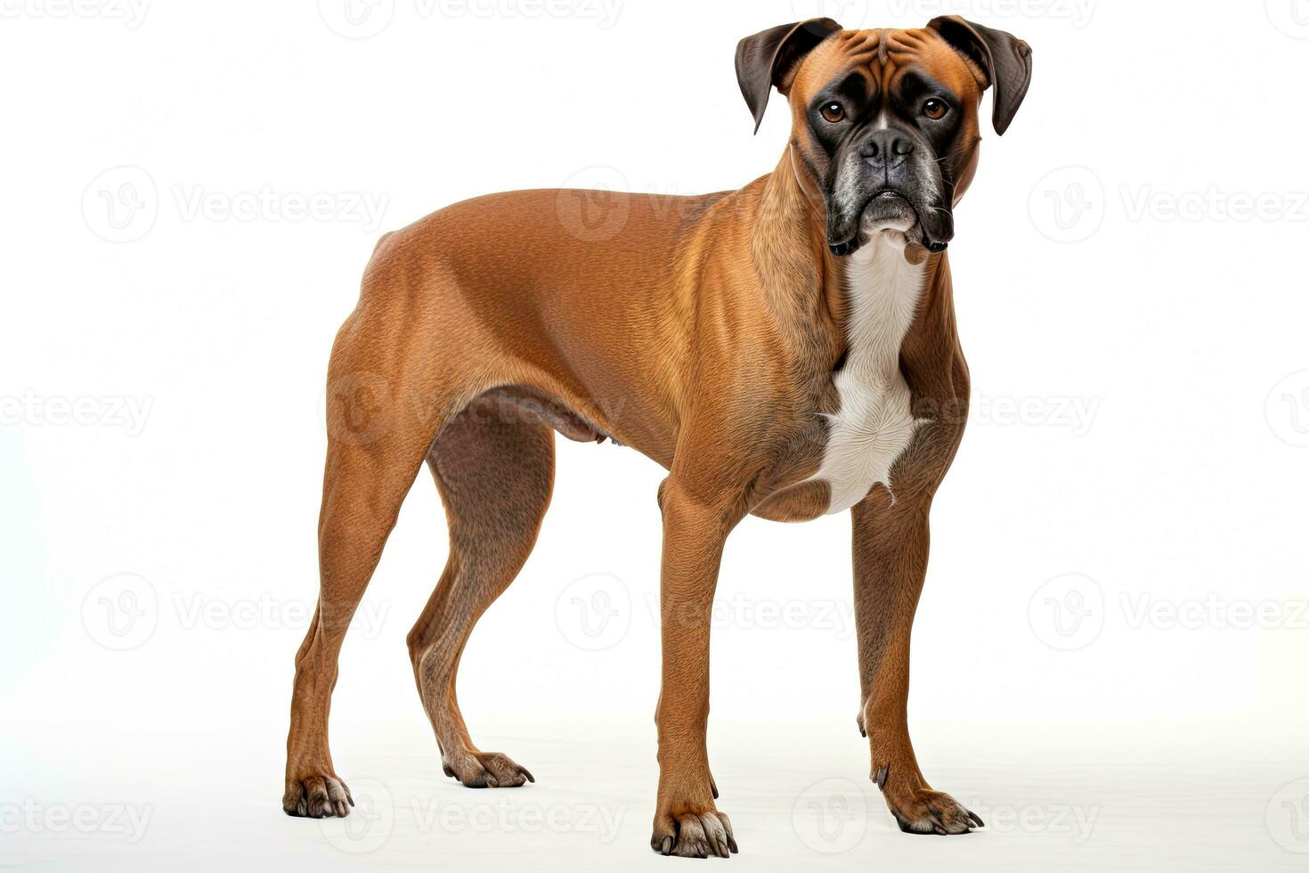 ai gegenereerd realistisch bokser hond clip art foto