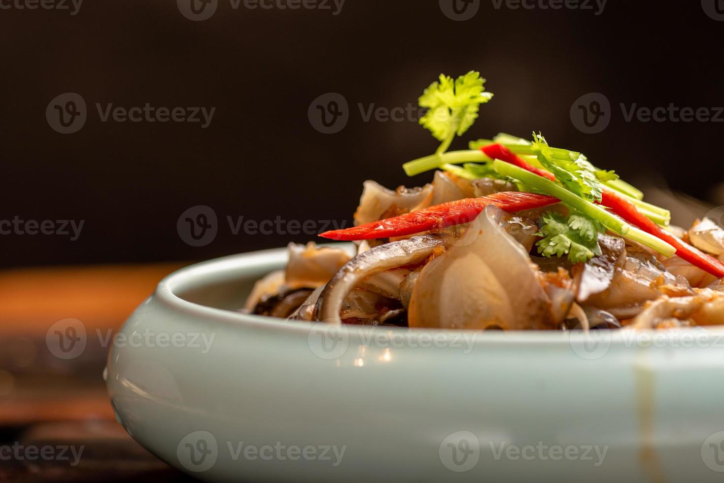 traditionele Chinese banketgerechten, koude noedels foto