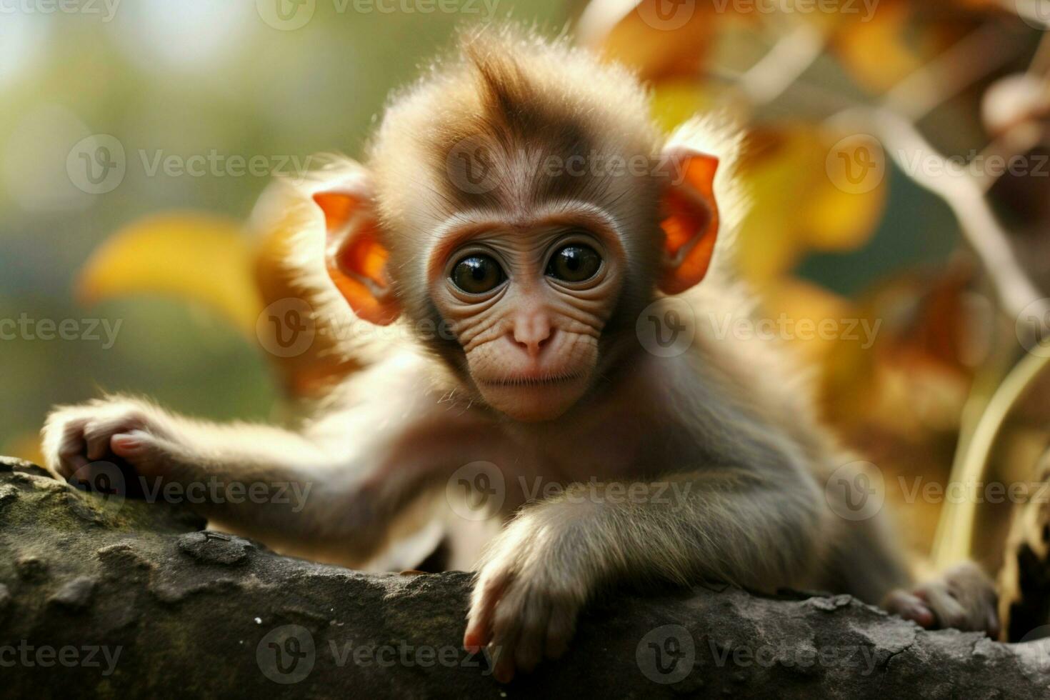 ai gegenereerd schattig weinig baby geit in de veld- ai gegenereerd foto