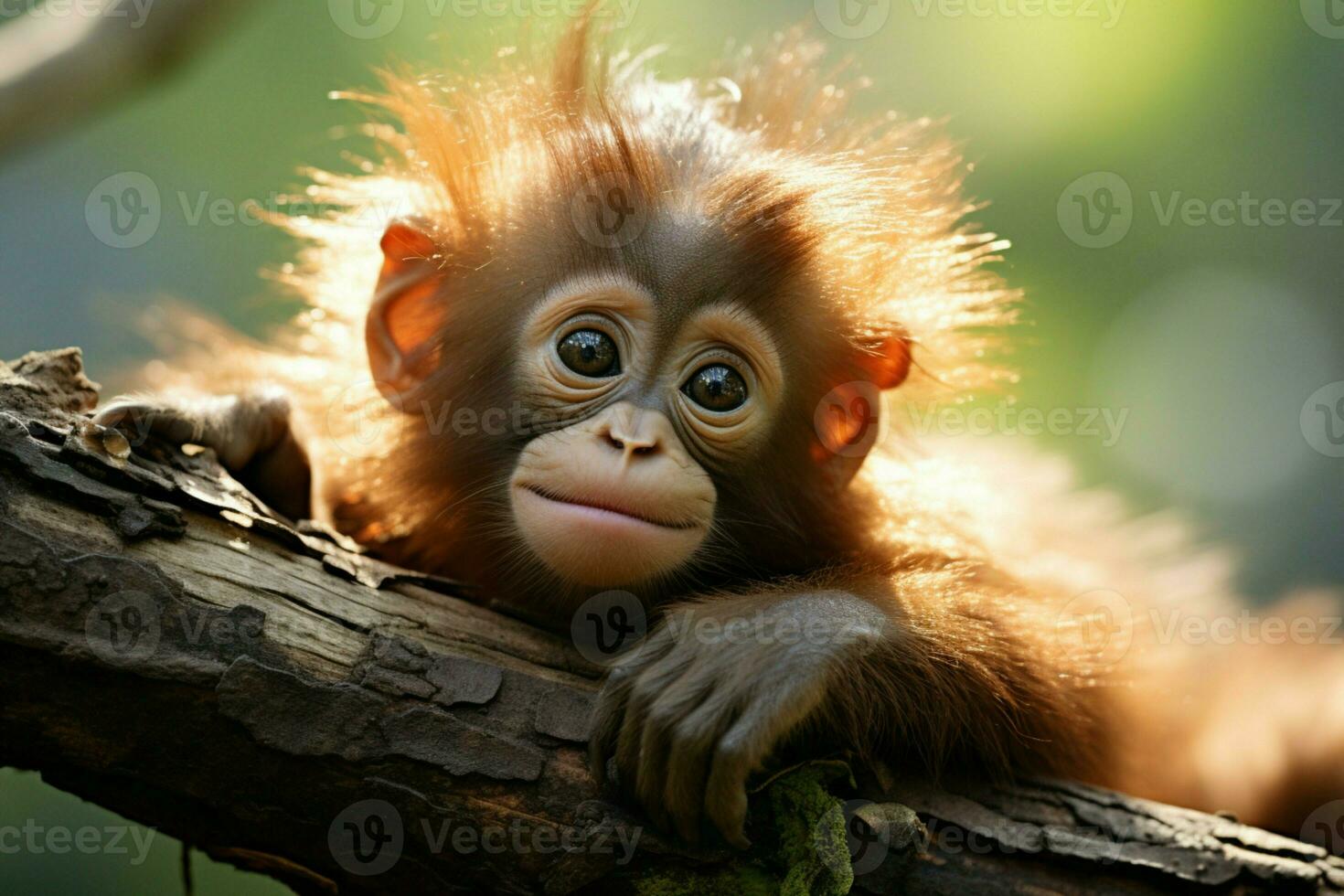 ai gegenereerd schattig weinig baby geit in de veld- ai gegenereerd foto