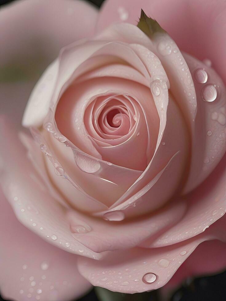 ai gegenereerd vrij vieren liefde gelukkig Valentijnsdag dag met verbijsterend roos bloemen, generatief ai foto