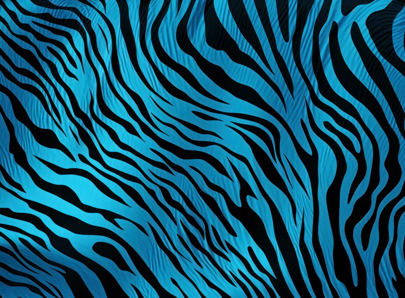 ai gegenereerd zebra afdrukken kleding stof Aan blauw, foto