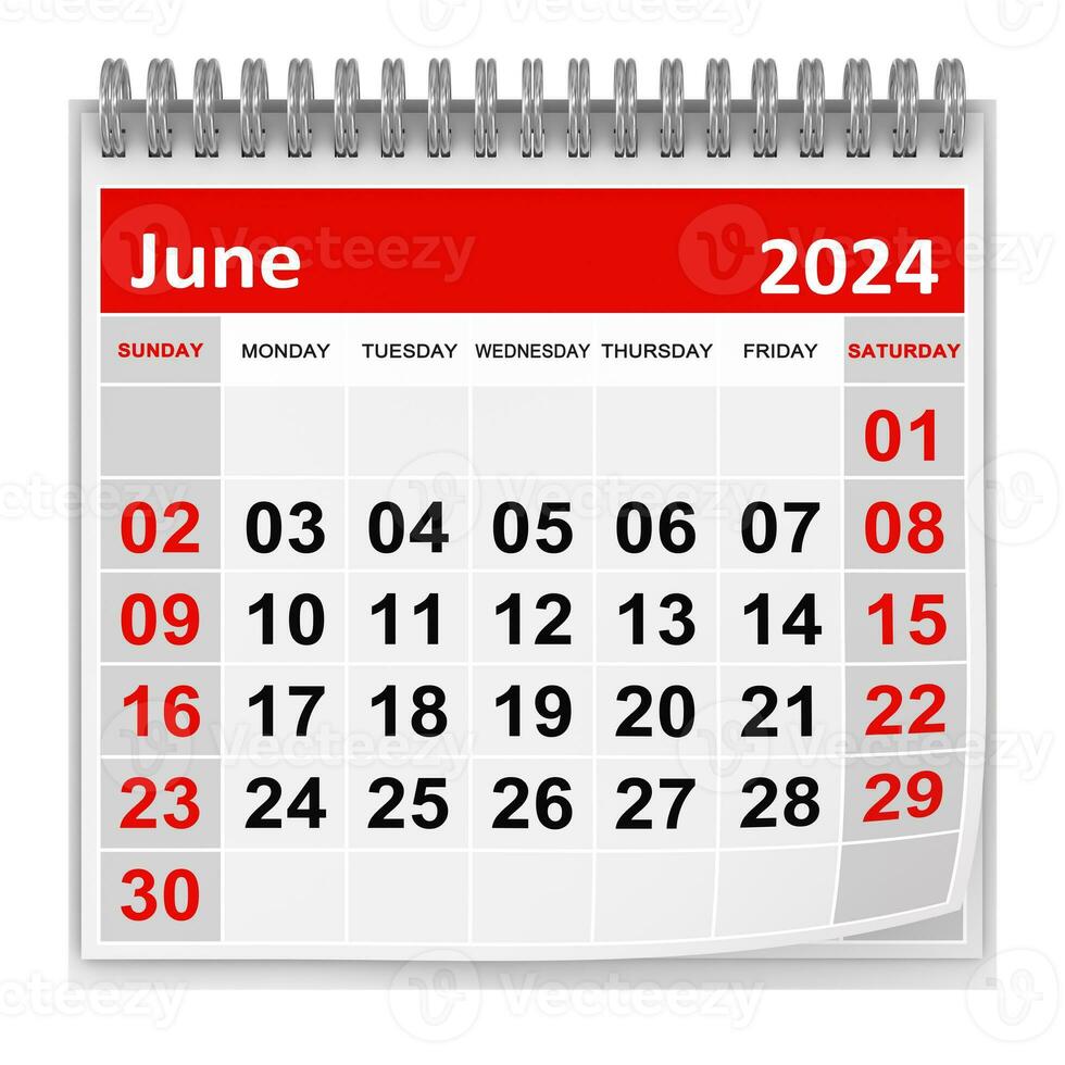 kalender - juni 2024 foto