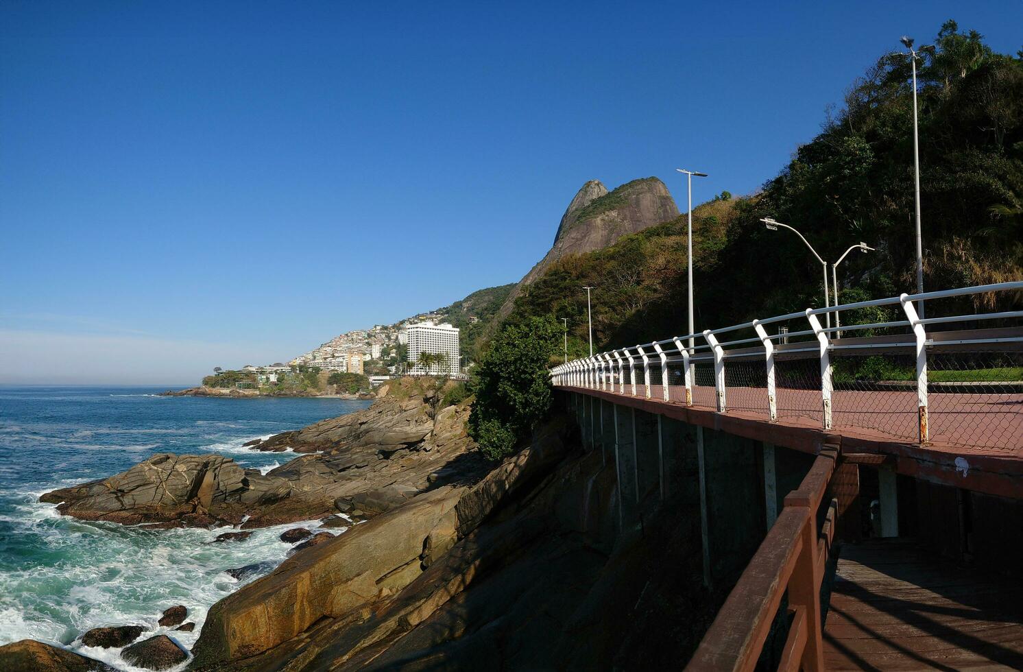 visie van de Leblon gezichtspunt in de stad van Rio de Janeiro Brazilië foto