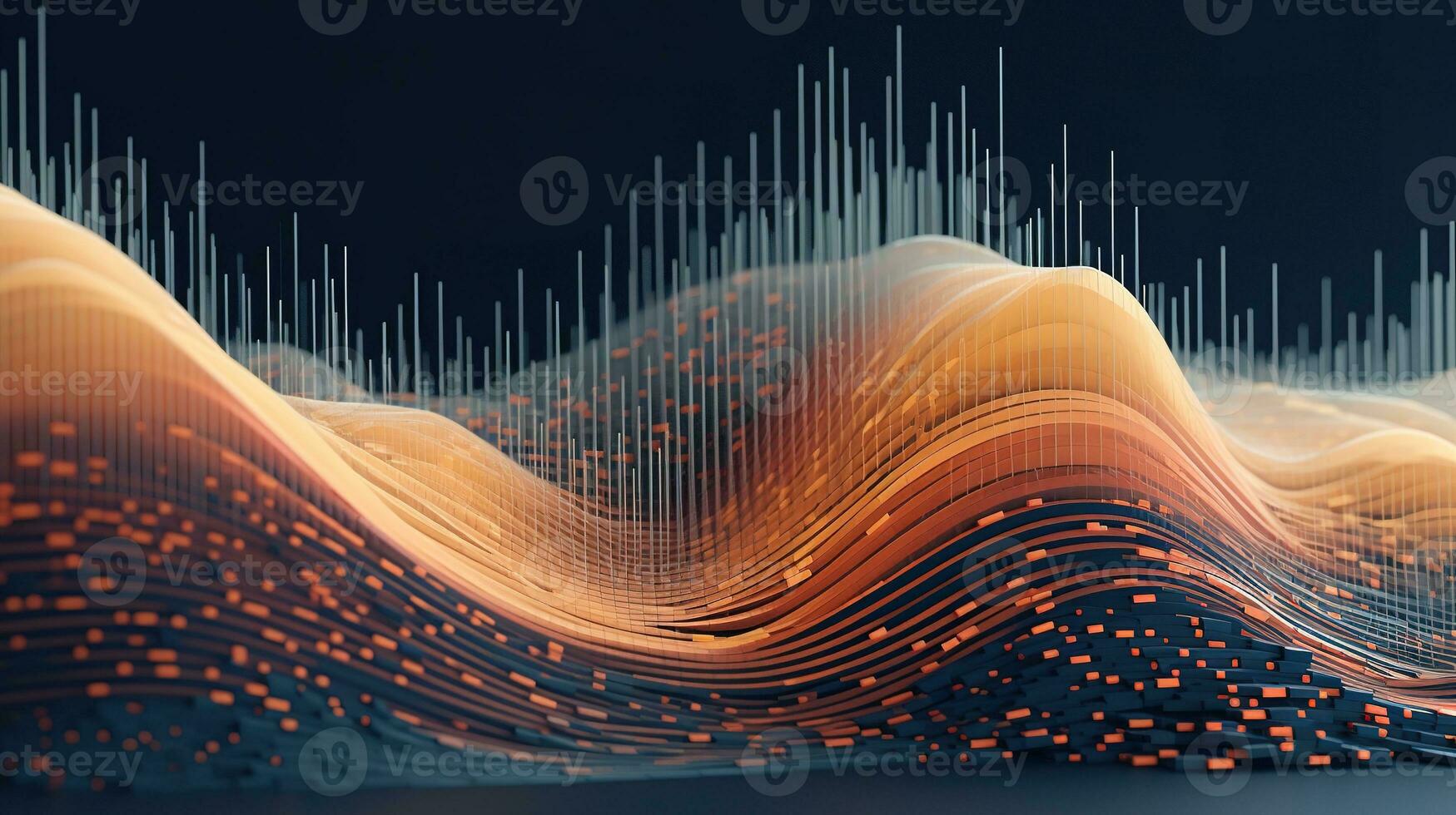 ai gegenereerd generatief ai, voorraad markt tabel lijnen, financieel diagram Aan technologie abstract achtergrond staan voor financieel crisis, financieel ineenstorting. technologie concept, handel markt concept. foto