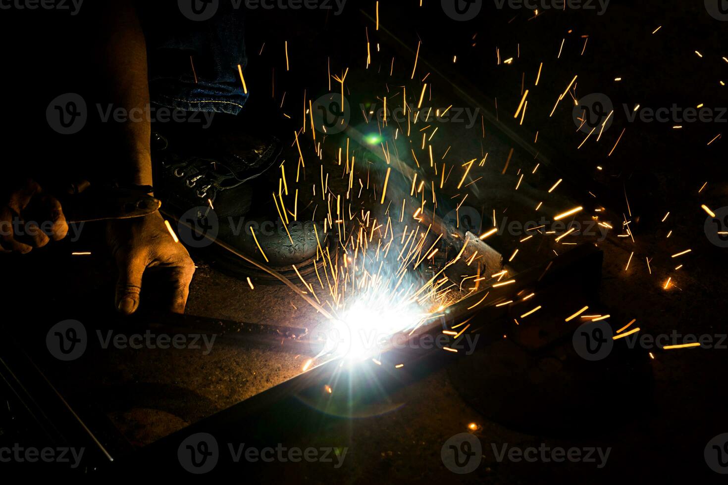 lassers Verbinden de staal industrie foto