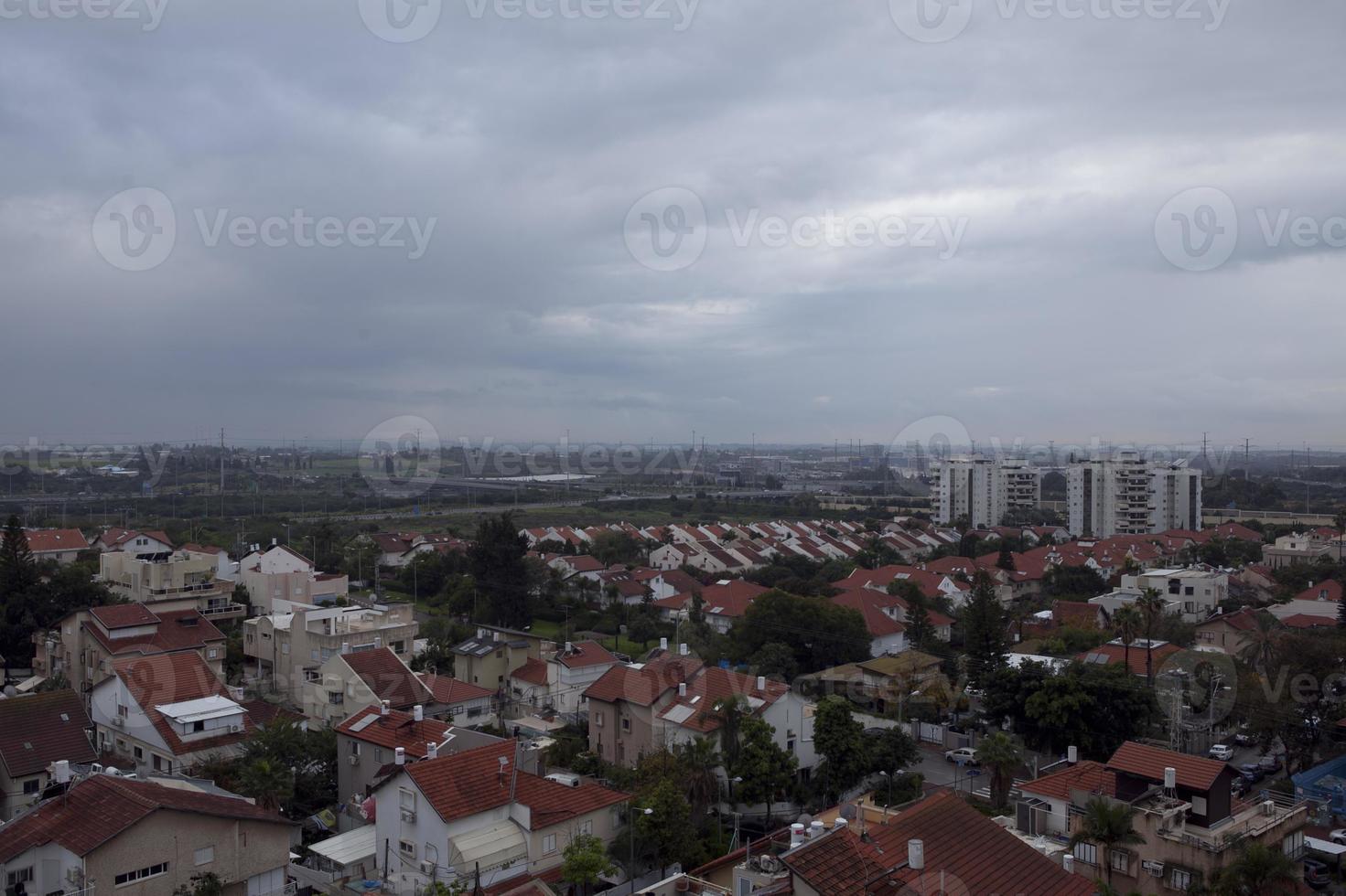geweldige stadsgezichten van Israël, uitzicht op het heilige land foto