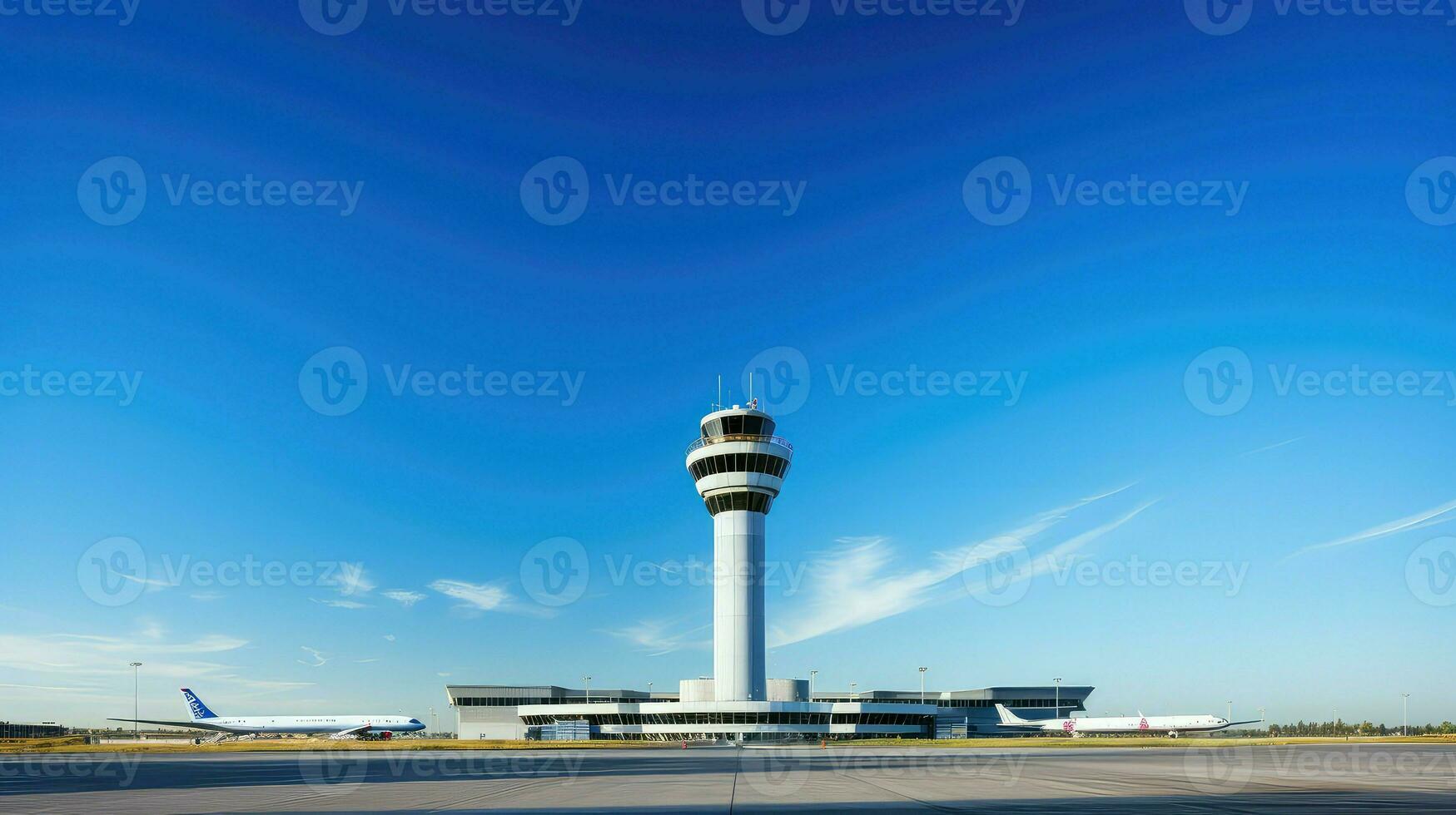 ai gegenereerd reizen vliegmaatschappij luchthaven achtergrond foto