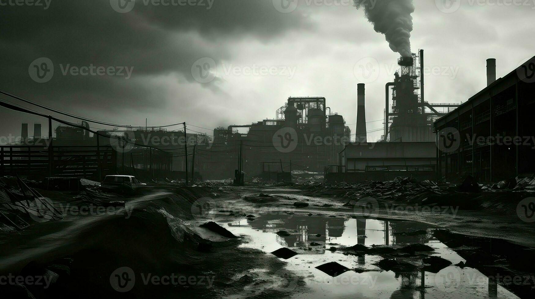 ai gegenereerd ontwikkeling industrieel zones stedelijk foto