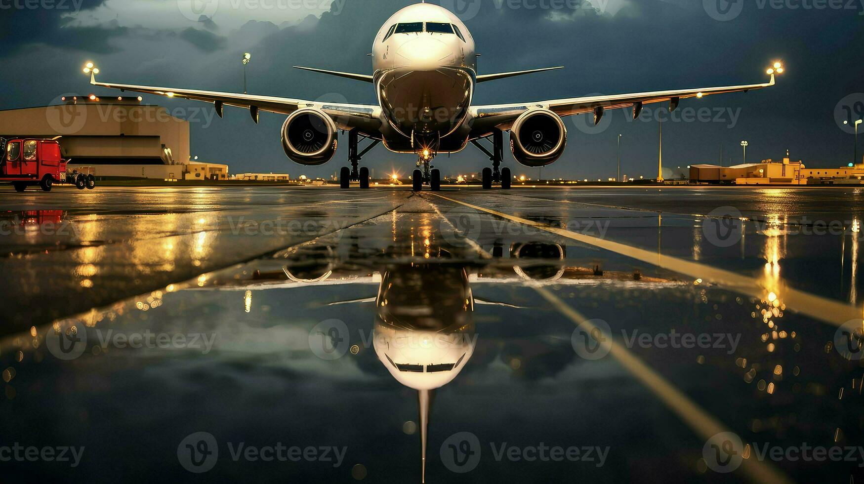 ai gegenereerd vlucht vliegtuig luchthaven achtergrond foto