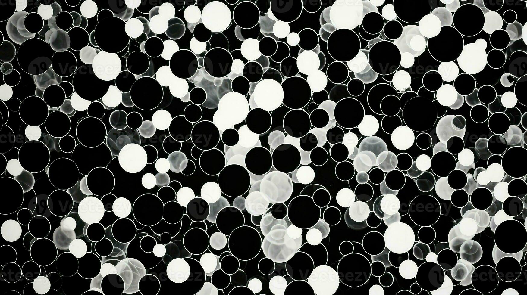 ai gegenereerd meetkundig abstract dots achtergrond foto