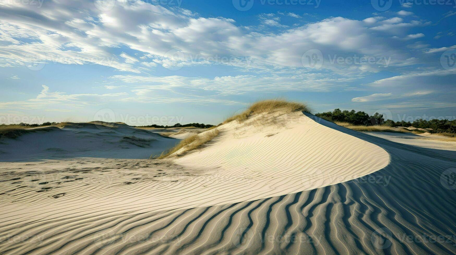 ai gegenereerd schelpen barrière eiland landschap foto