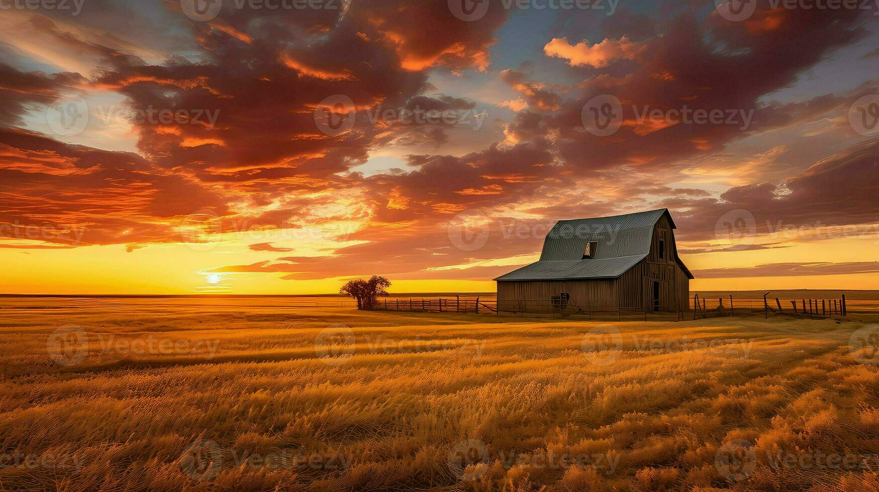 ai gegenereerd weiden weilanden bouwland landschap foto