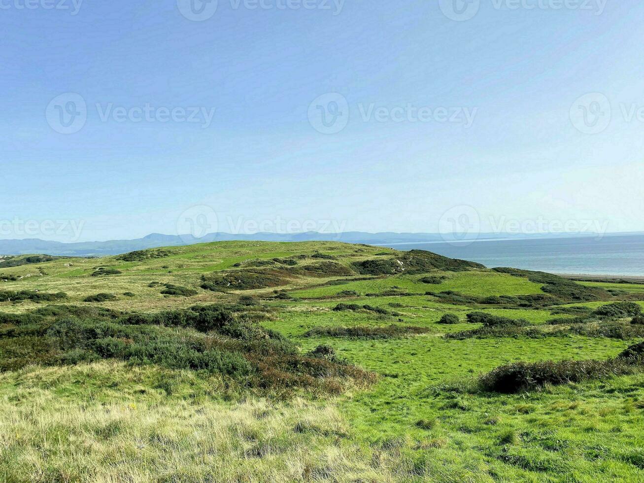 een visie van de noorden Wales kust Bij criceert foto