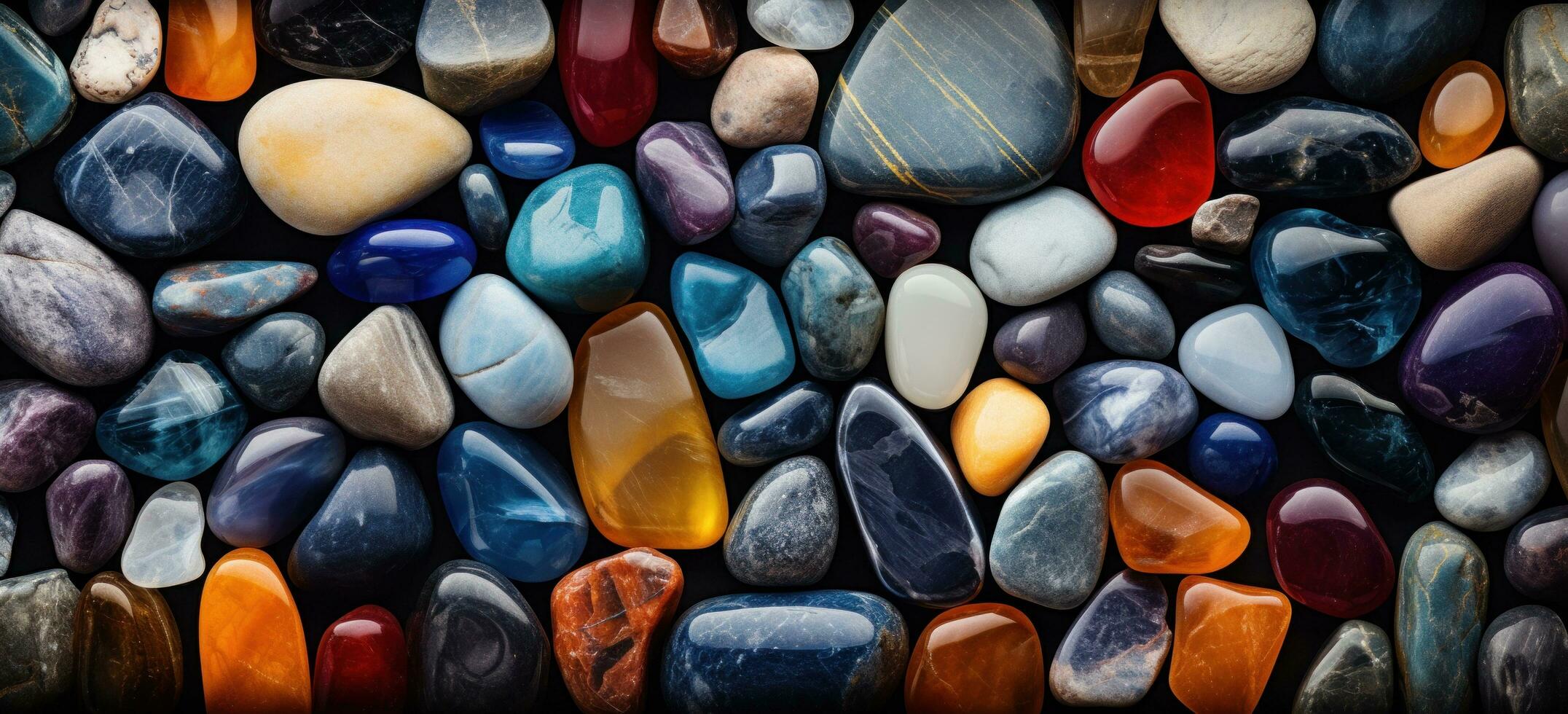 ai gegenereerd steen, gekleurde rotsen, edelstenen, behang, foto