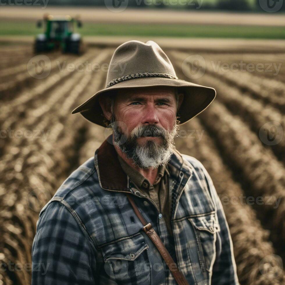 ai gegenereerd velden van trots portretten van Amerikaans landbouw foto