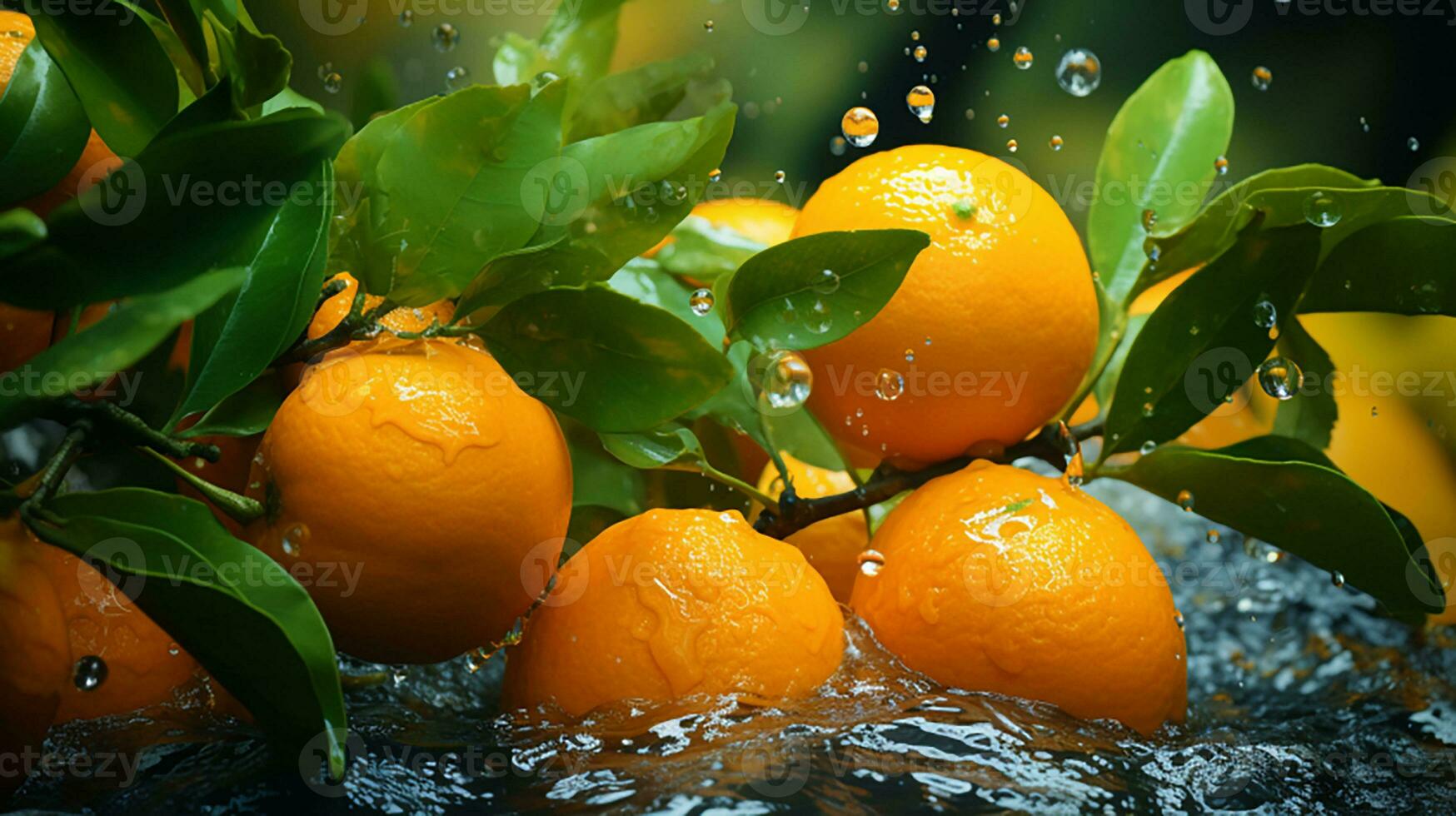 ai gegenereerd een bundel van sinaasappels foto