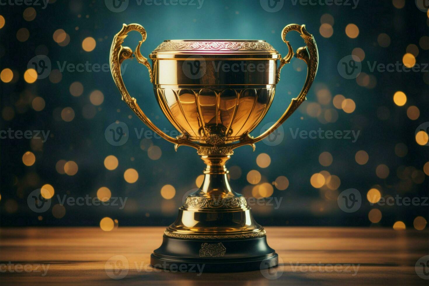 ai gegenereerd kampioen prijs trofee kop winnaar concept ai gegenereerd foto