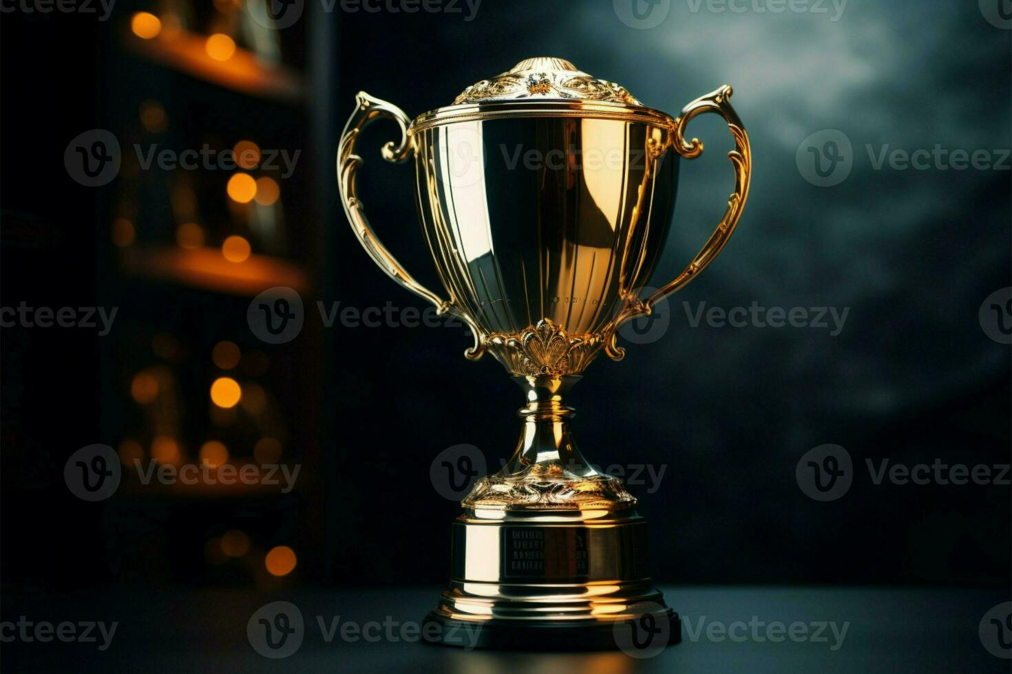 ai gegenereerd kampioen prijs trofee kop winnaar concept ai gegenereerd foto