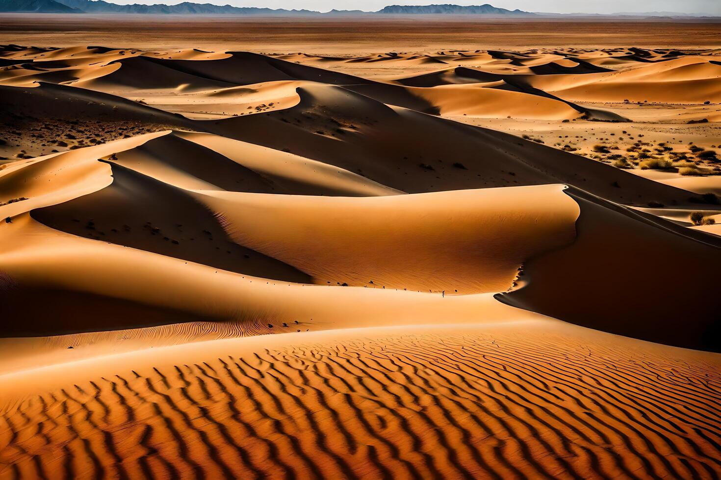 ai gegenereerd de Sahara woestijn in Marokko foto