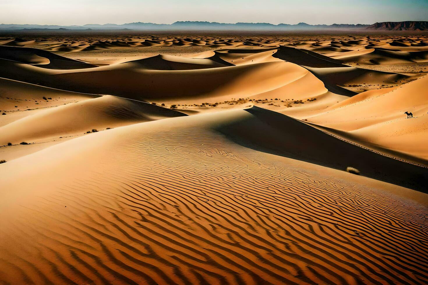 ai gegenereerd de Sahara woestijn, Marokko foto
