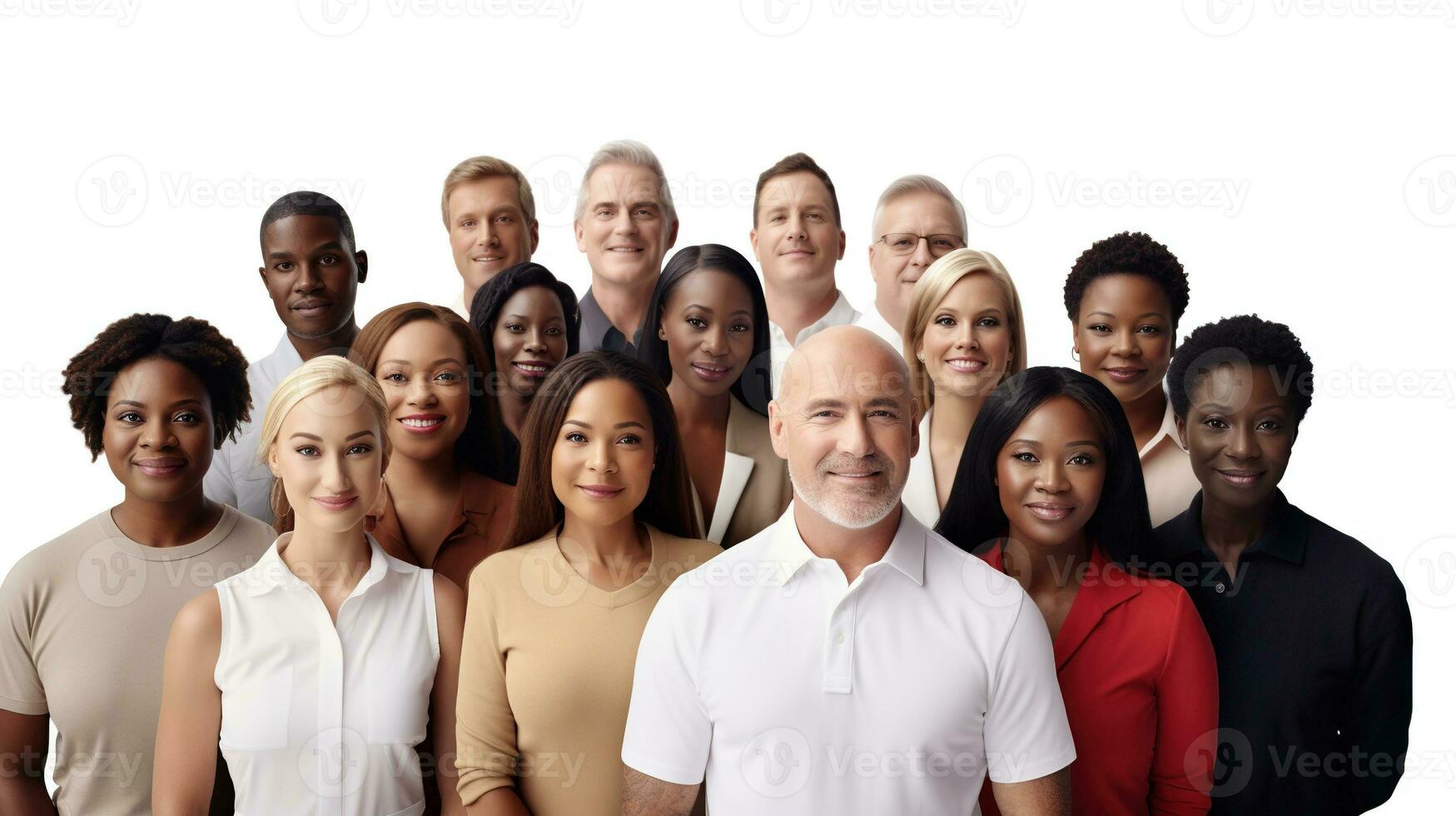 ai gegenereerd verscheidenheid mensen groep team. unie, deib, diversiteit, eigen vermogen, inclusie, behoren concept foto