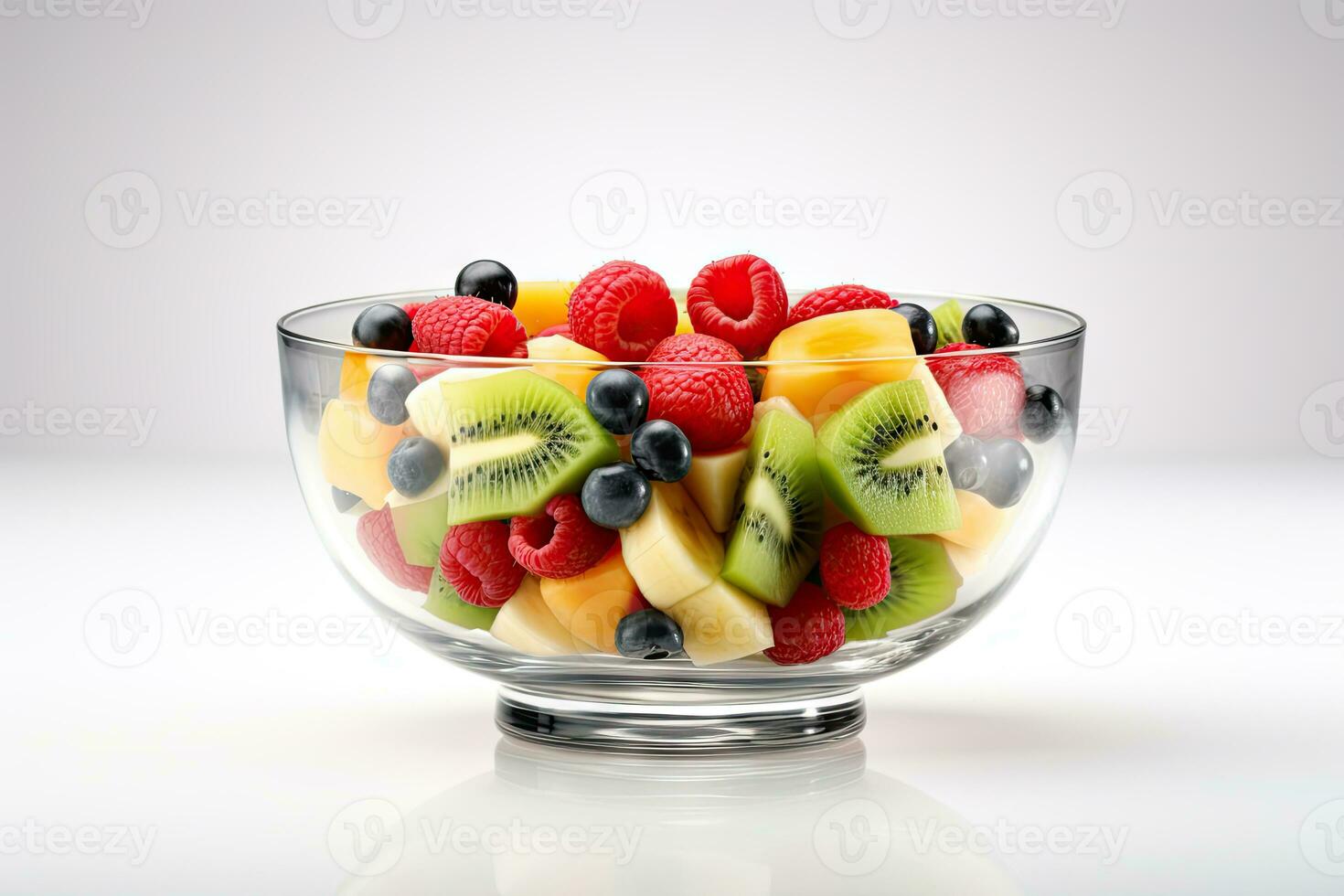 ai gegenereerd gemengd fruit in bord foto