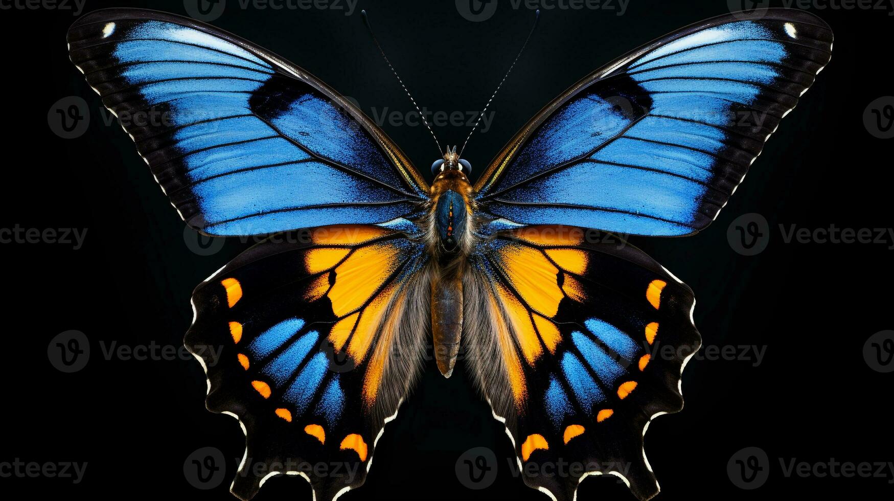 ai gegenereerd foto van vlinder geïsoleerd Aan wit achtergrond. generatief ai