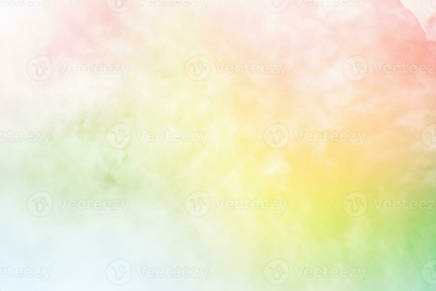 de explosie van veelkleurig poeder. mooi regenboogkleurig poeder vliegt weg. de wolk van gloeiend kleurpoeder op witte achtergrond foto