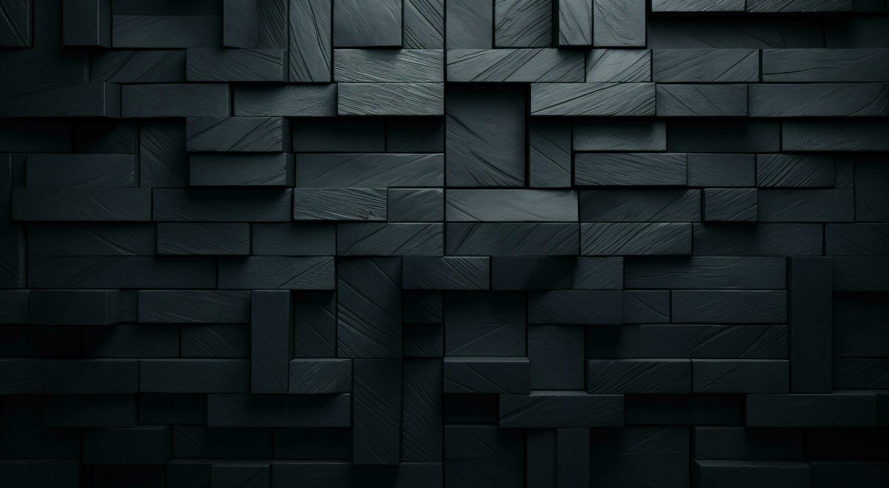 ai gegenereerd zwart abstract abstract driehoek zwart abstract achtergronden foto