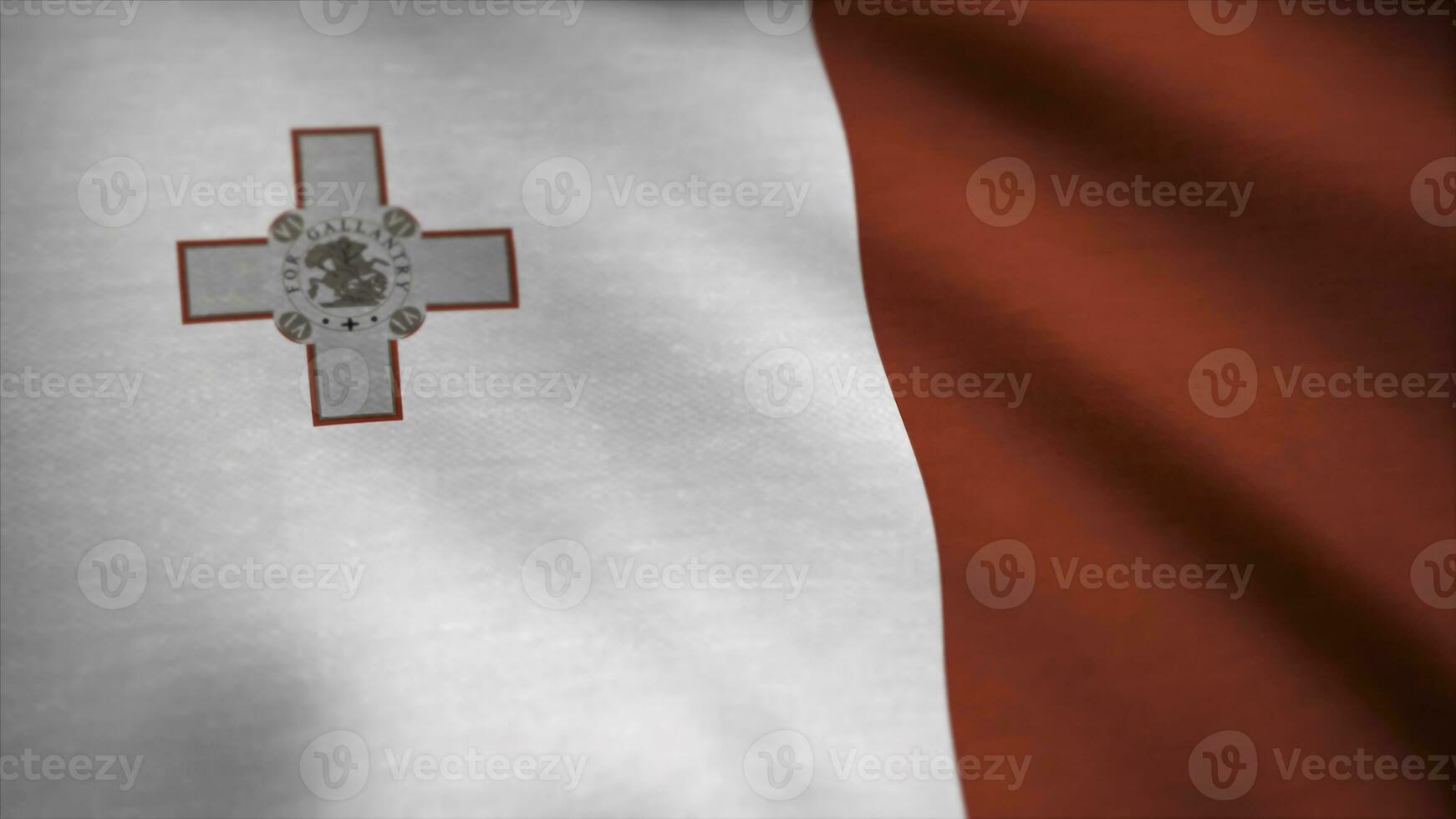 detailopname van vlag van Malta. vlag van Malta achtergrond foto