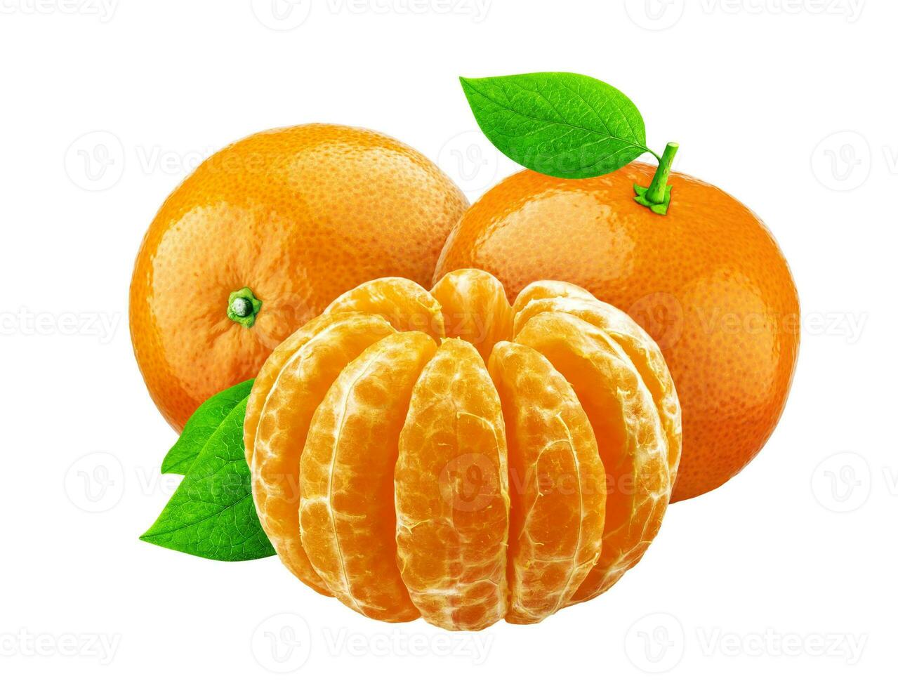 mandarijn- geïsoleerd Aan wit achtergrond foto