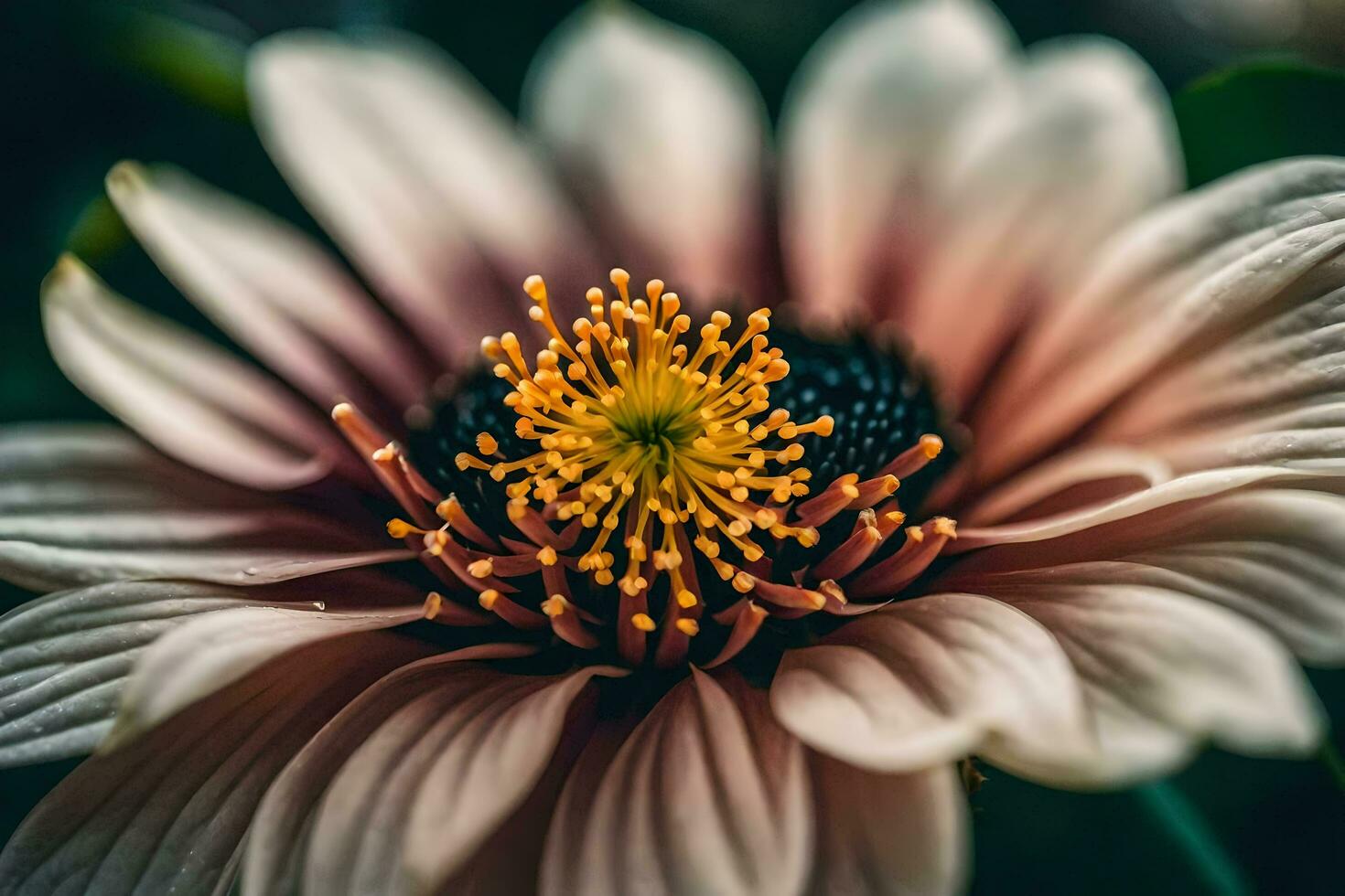 ai gegenereerd een dichtbij omhoog van een bloem foto