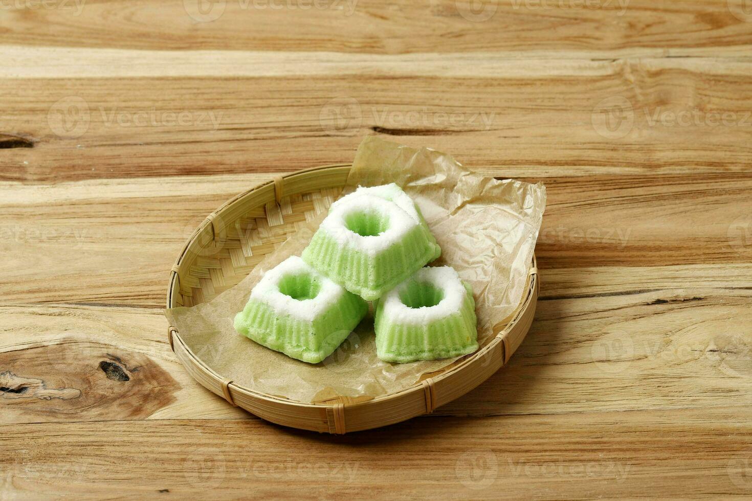 kue putu ja, Indonesisch traditioneel jajan pasar foto