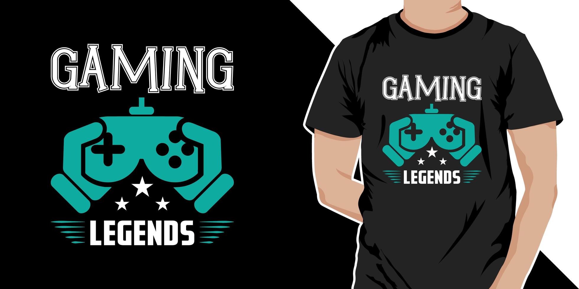 elegant gaming t overhemd en kleding modieus typografie t overhemd ontwerp voor spel minnaar. foto