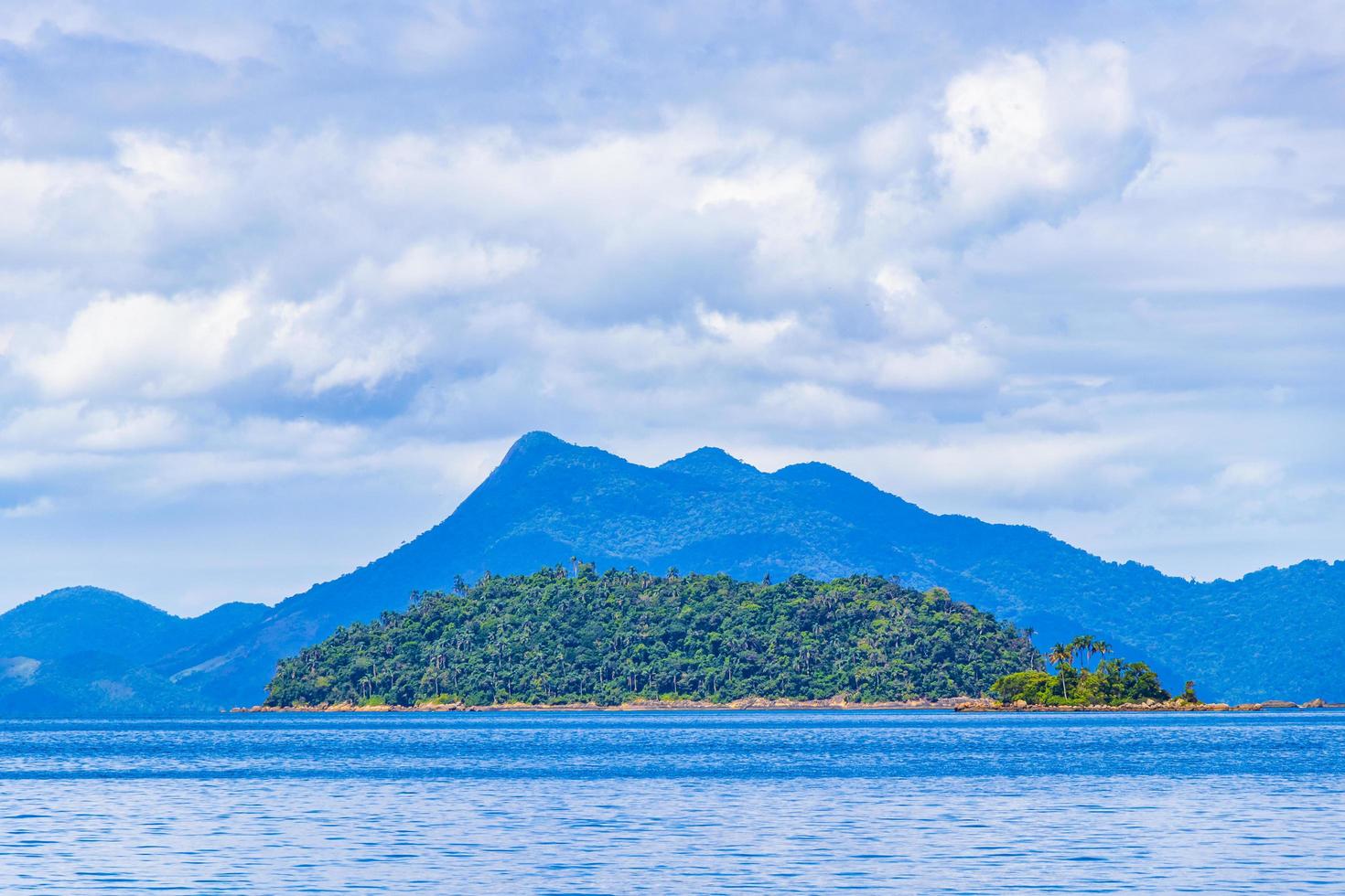 mangrove en pouso strand op tropisch eiland ilha grande brazilië. foto