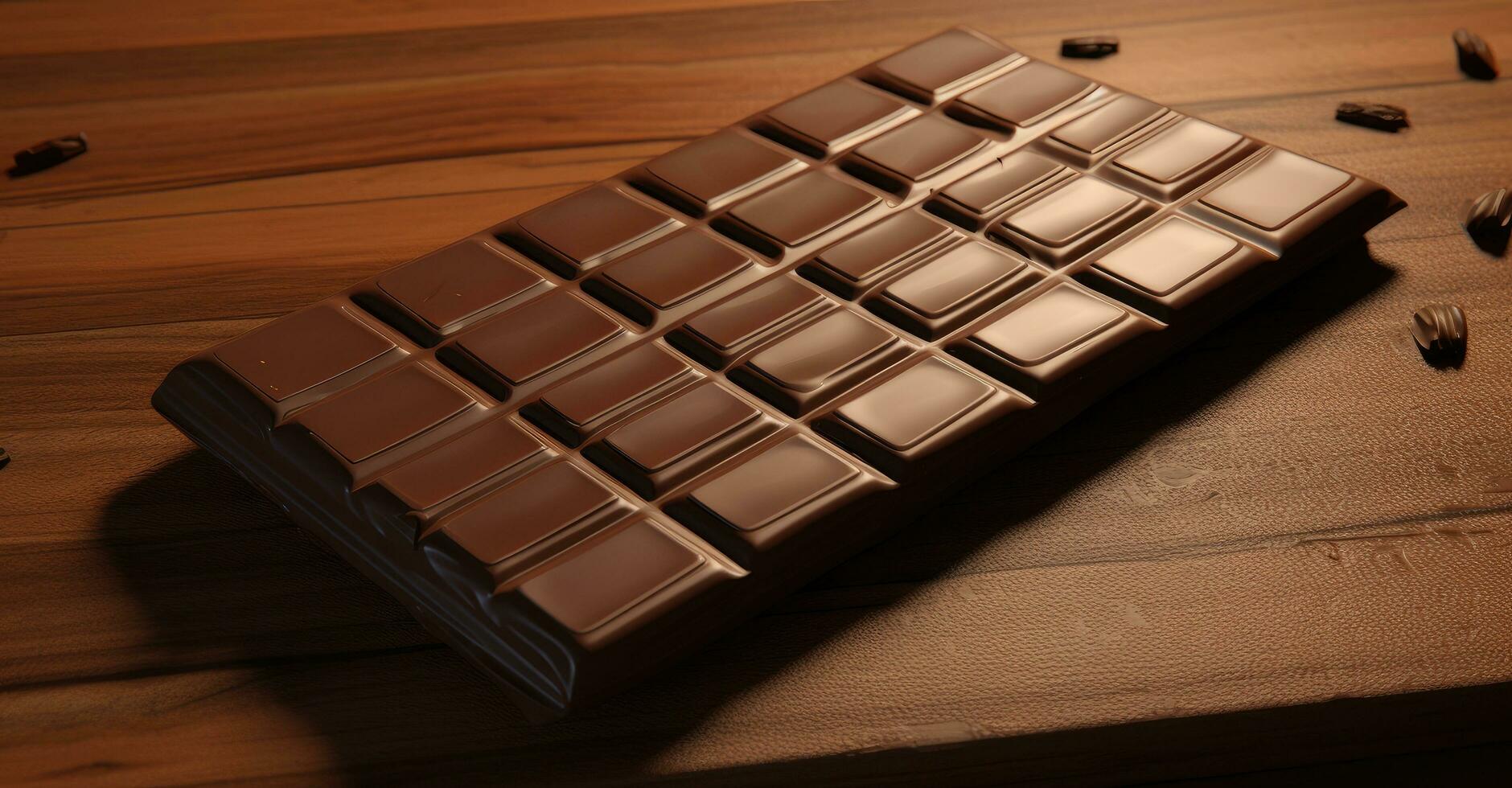 ai gegenereerd een beeld van een chocola bar is getoond foto