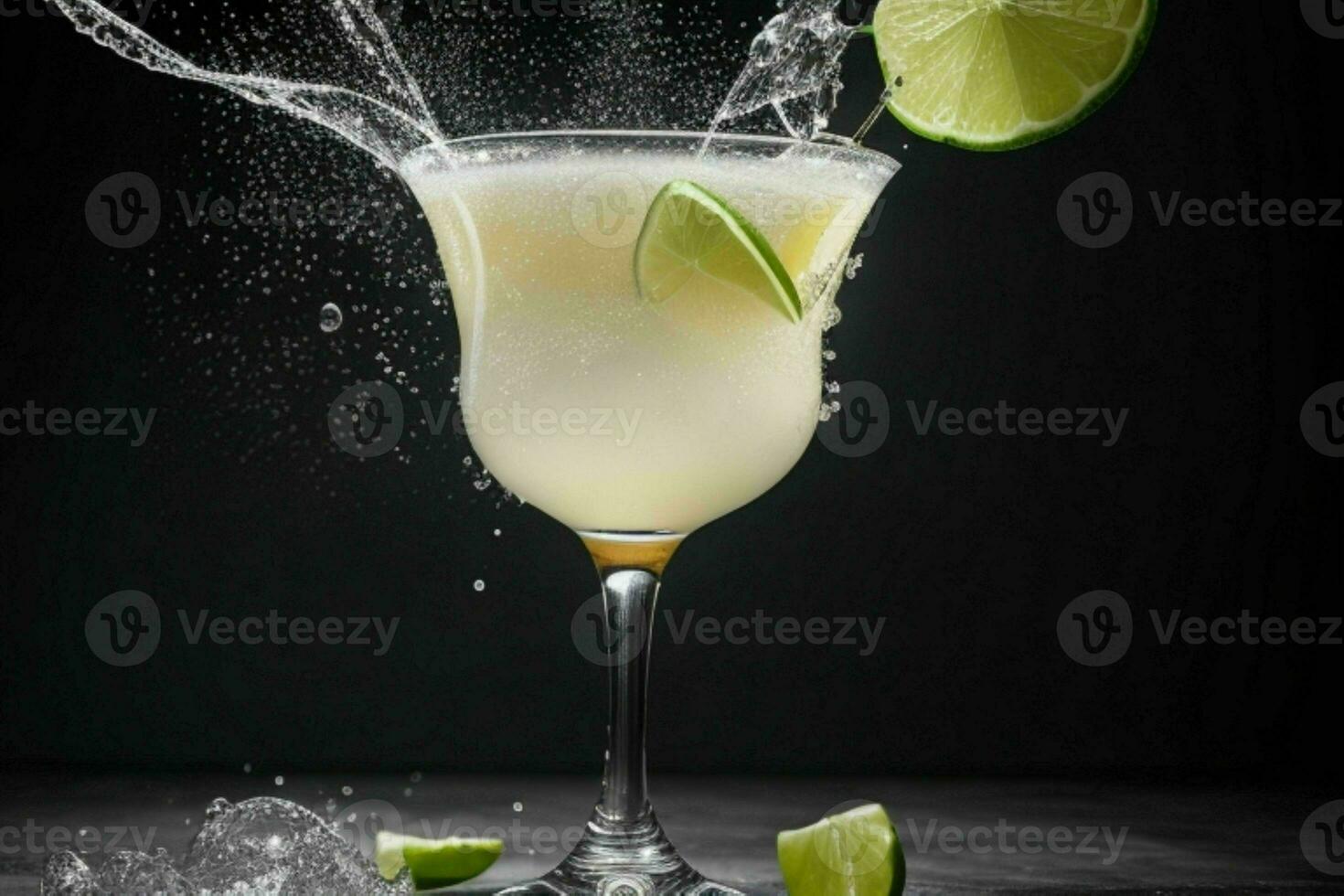 ai gegenereerd margarita cocktail. pro foto