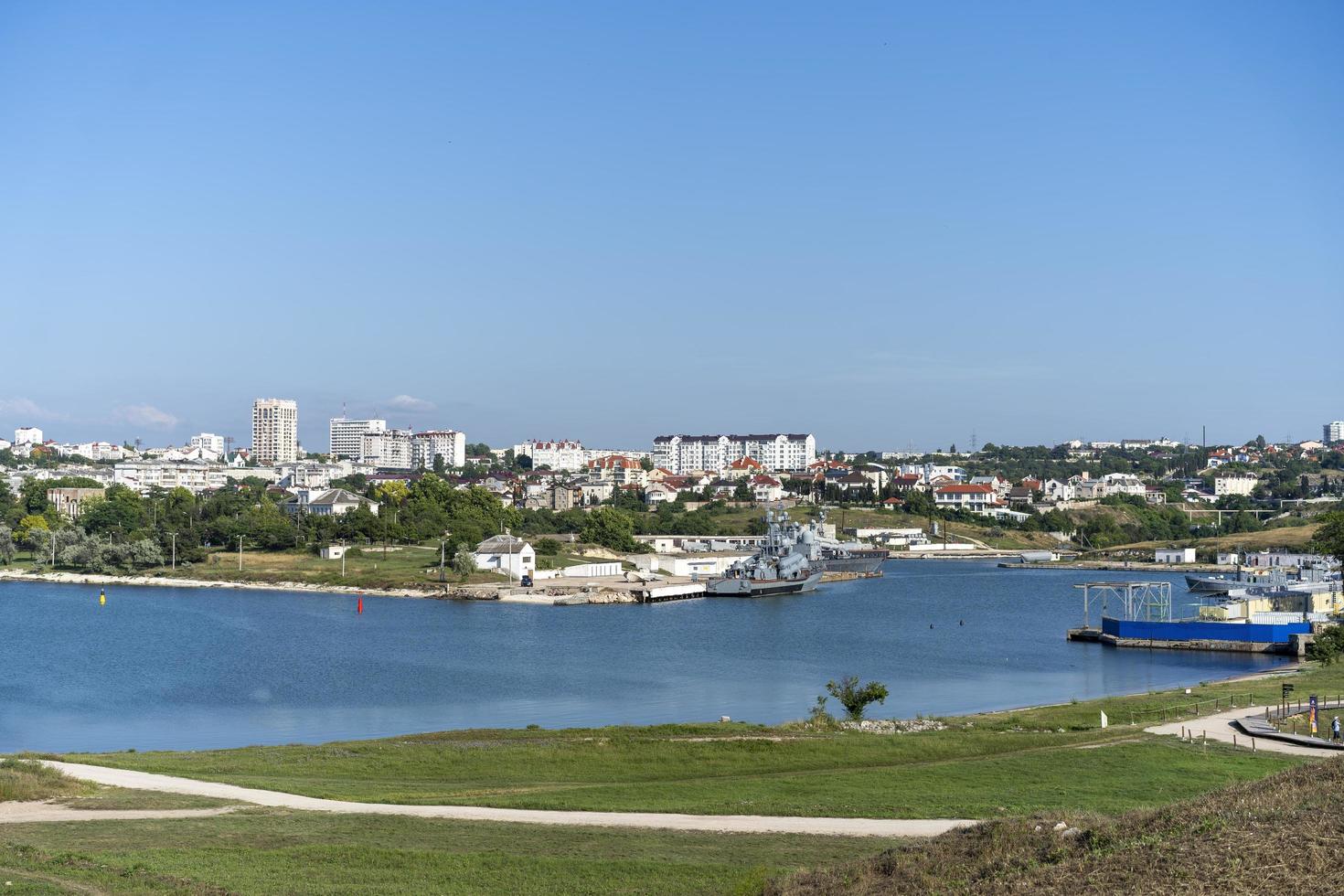 landschap met zicht op de quarantainebaai foto