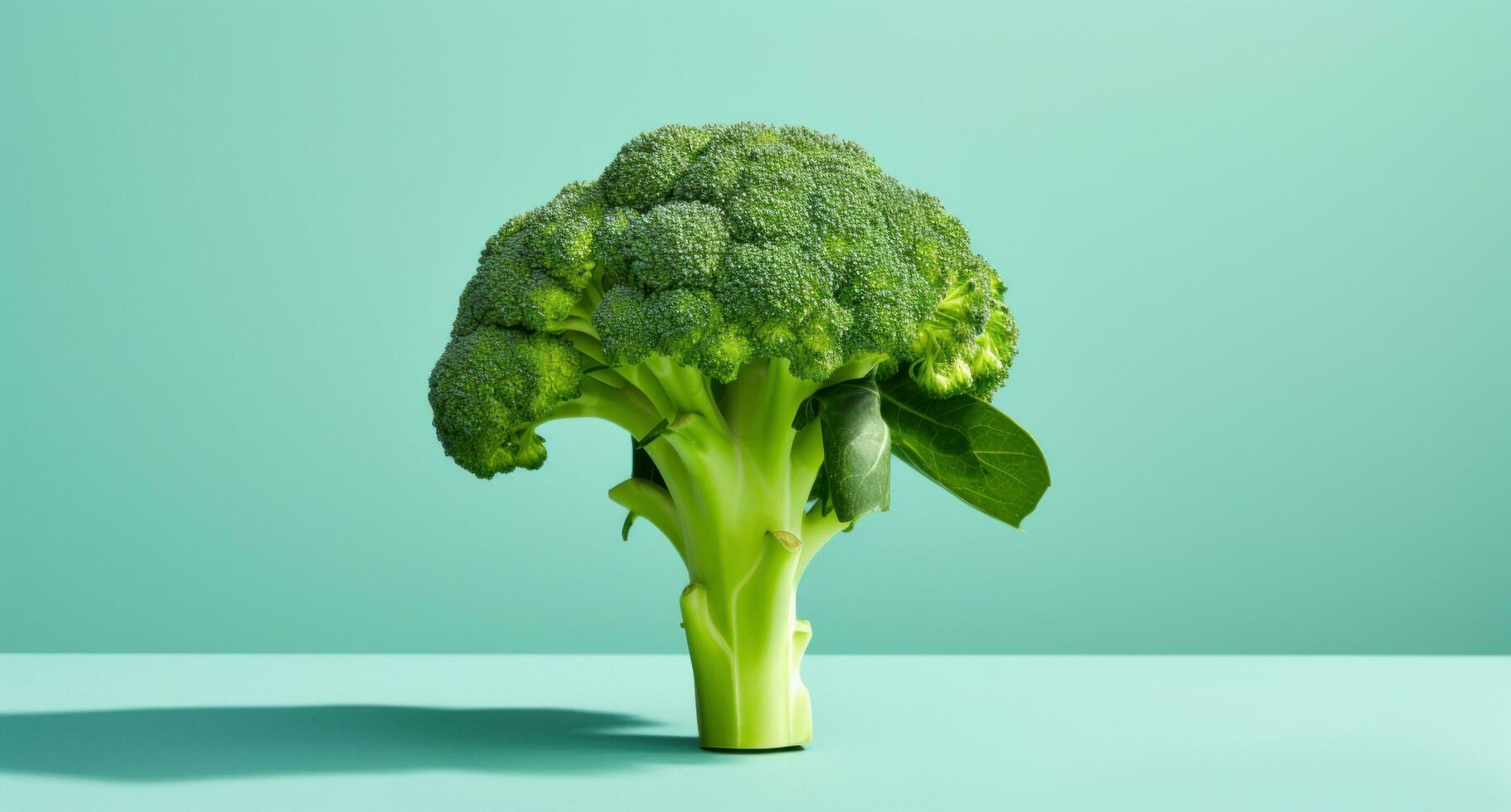 ai gegenereerd broccoli, een heerlijk en voedzaam groente, is een ideaal bron van vitamine e foto