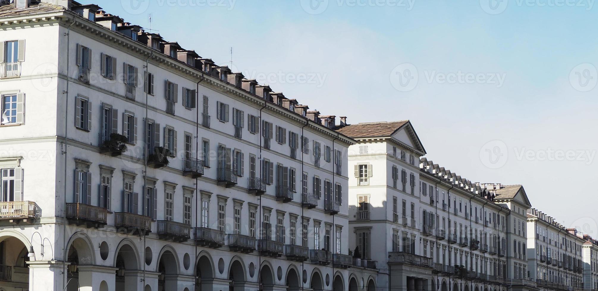 piazza vittorio plein in turijn foto