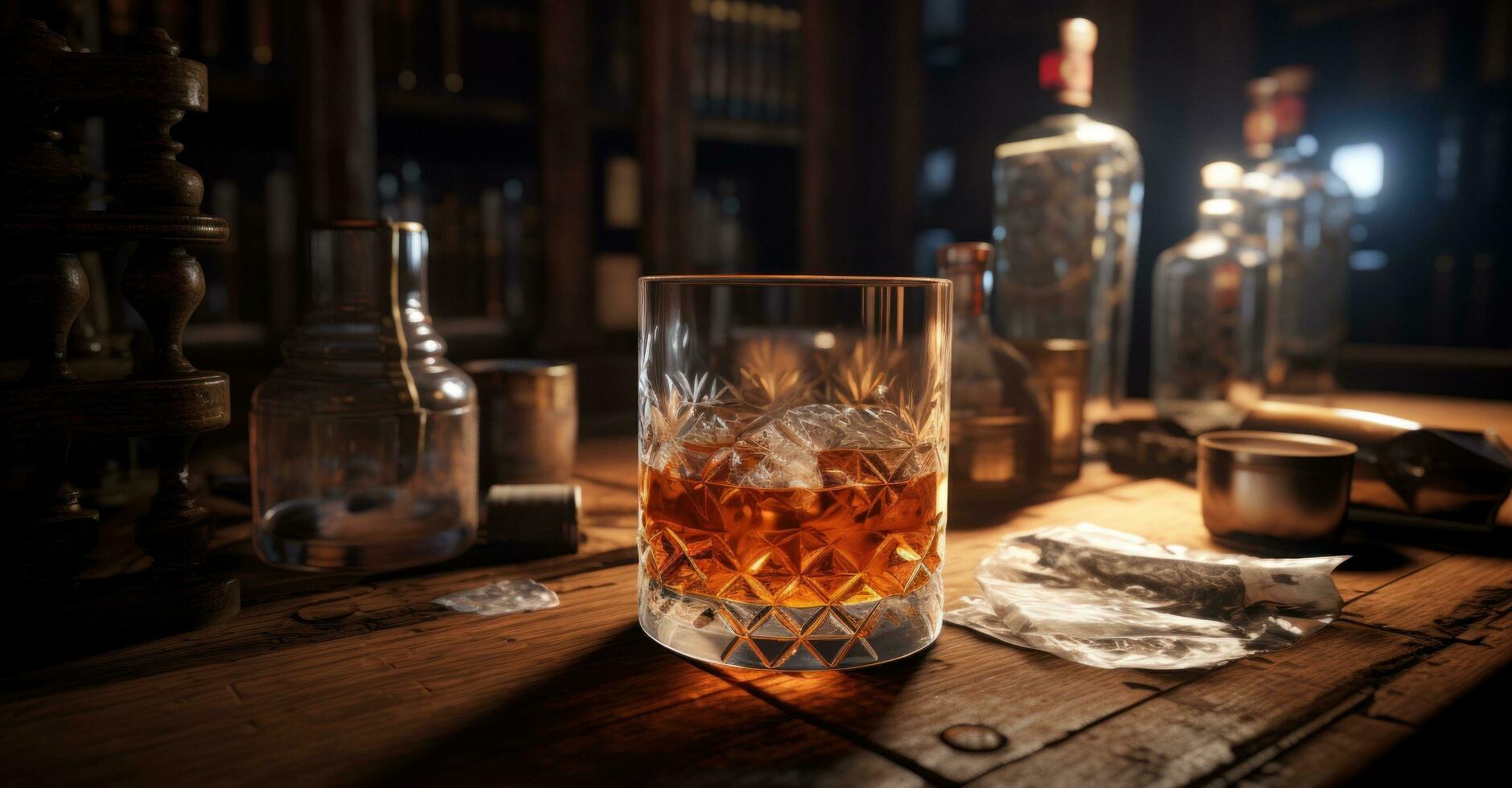 ai gegenereerd wat naar Doen in bestellen naar genieten de laatste van de whisky foto