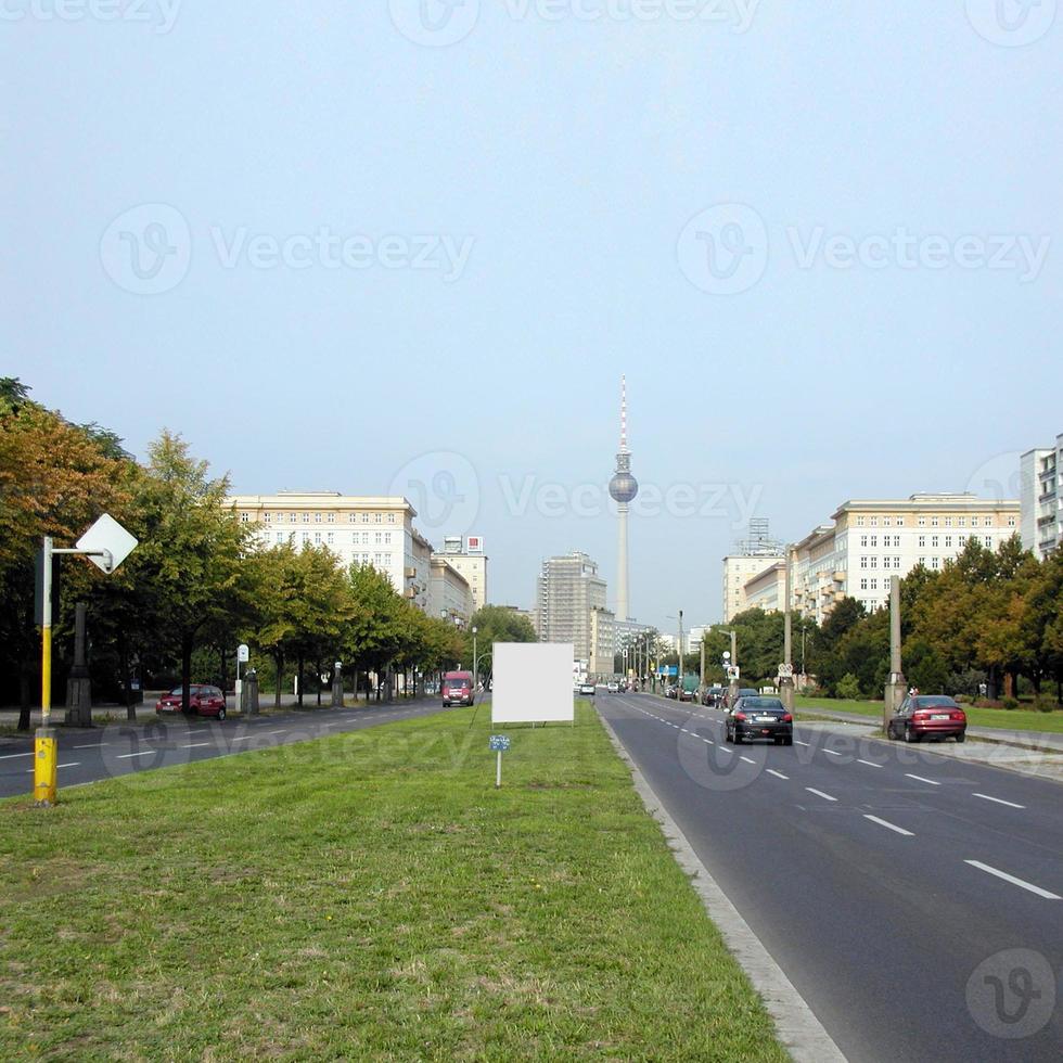 Karl Marx Allee in Oost-Berlijn, Duitsland foto