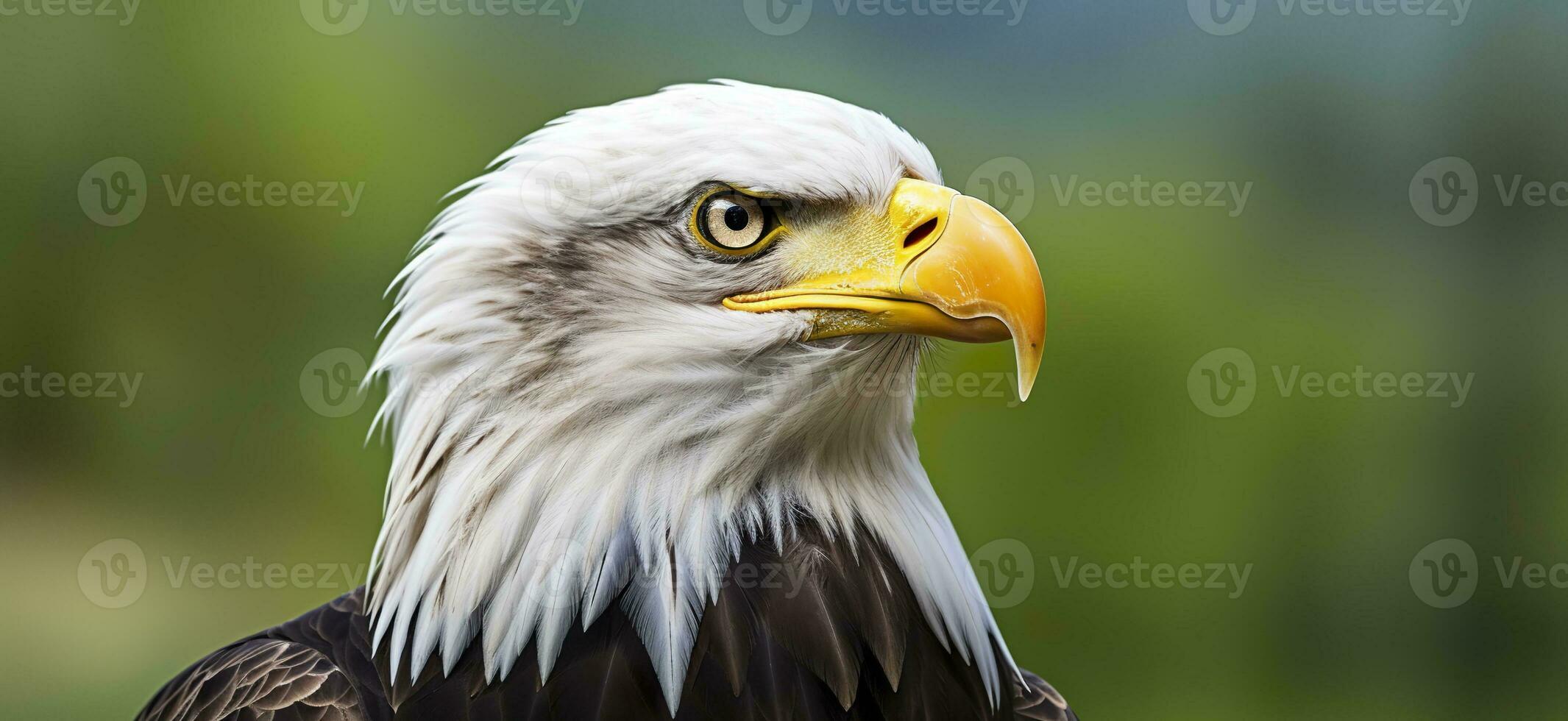 ai gegenereerd portret van een Amerikaans kaal adelaar, dieren in het wild. generatief ai foto