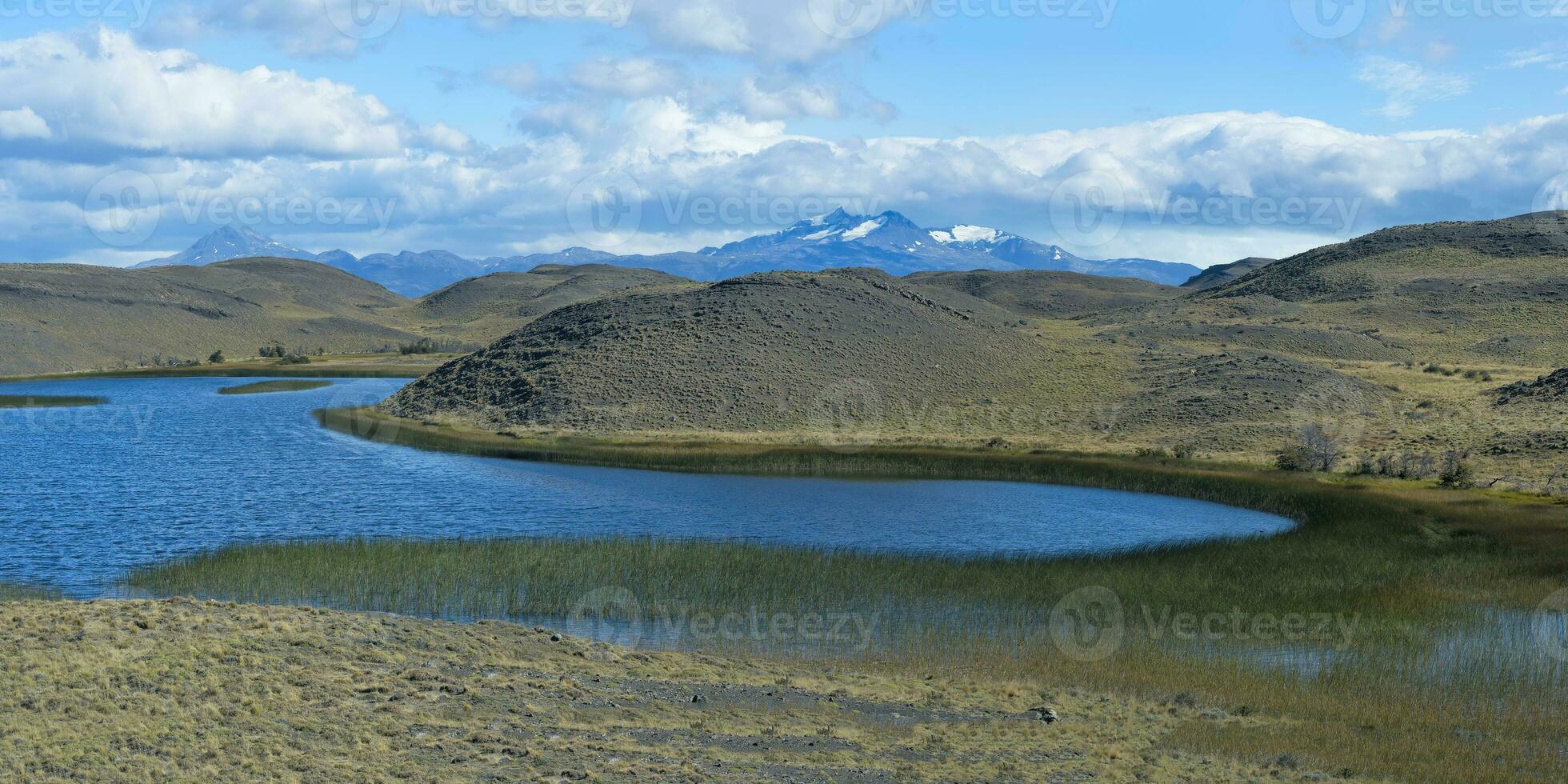 meer, Torres del paine nationaal park, chileens Patagonië, Chili foto