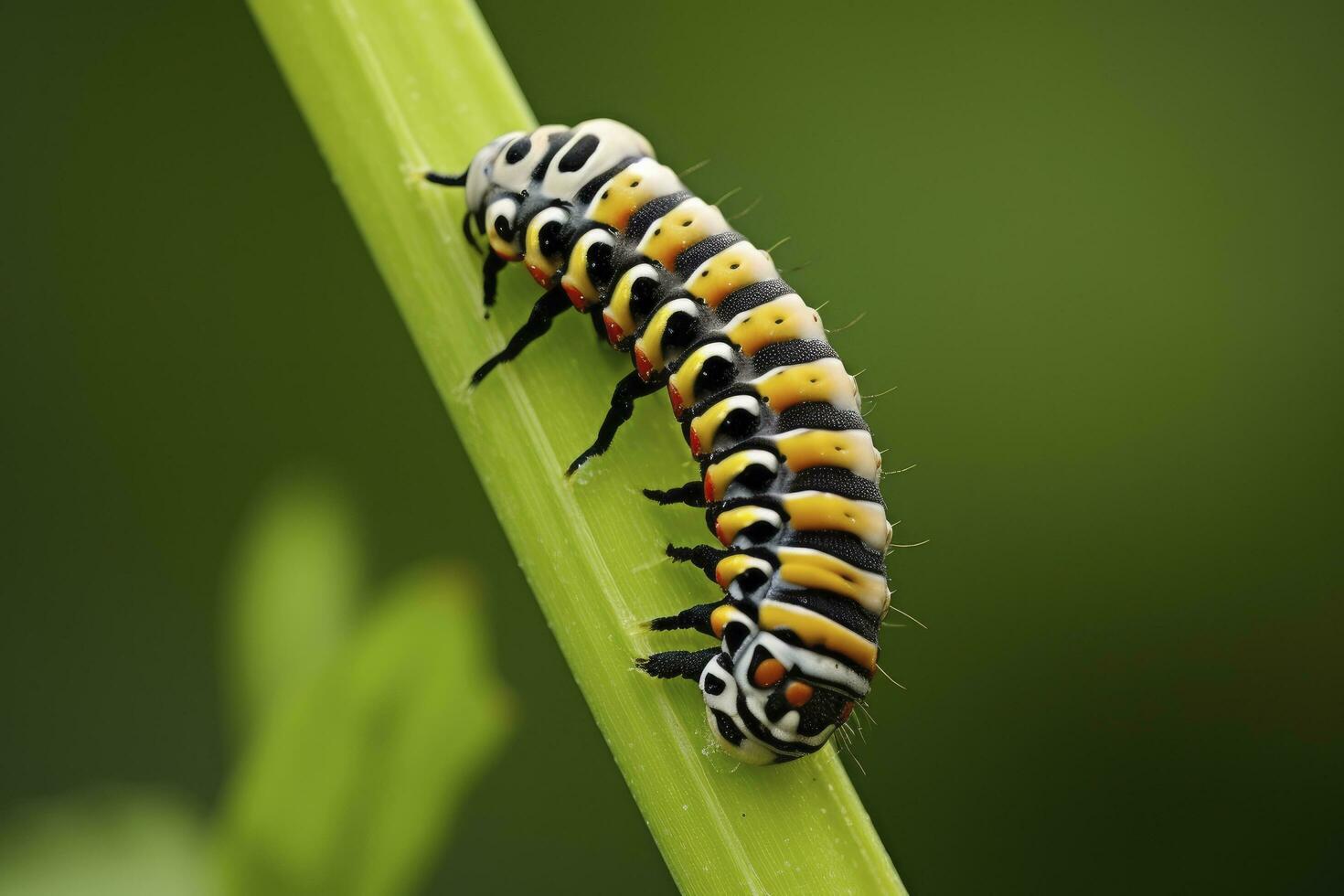 ai gegenereerd rups- zwaluwstaart vlinder. gegenereerd ai. foto