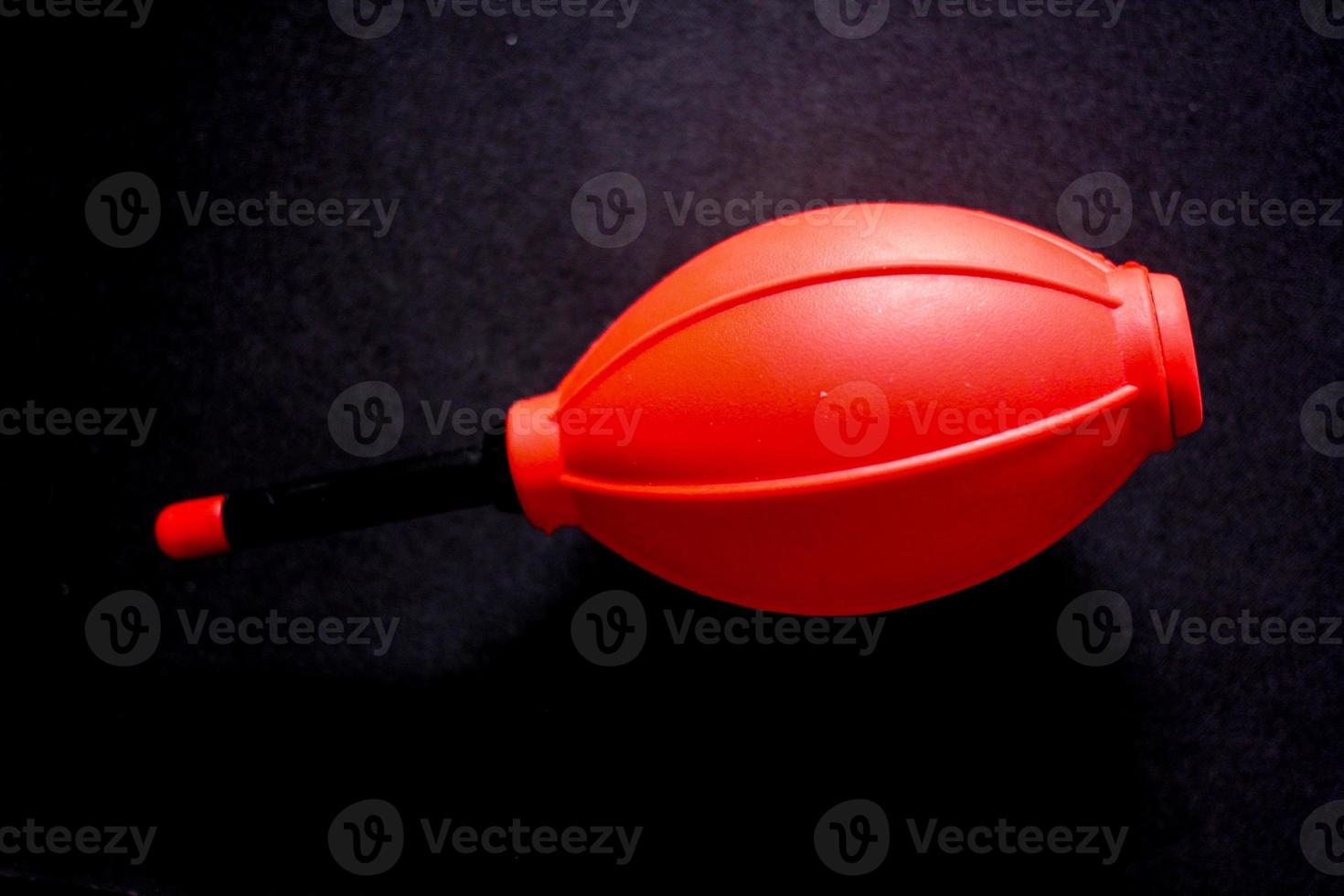 rode hand luchtblazer foto