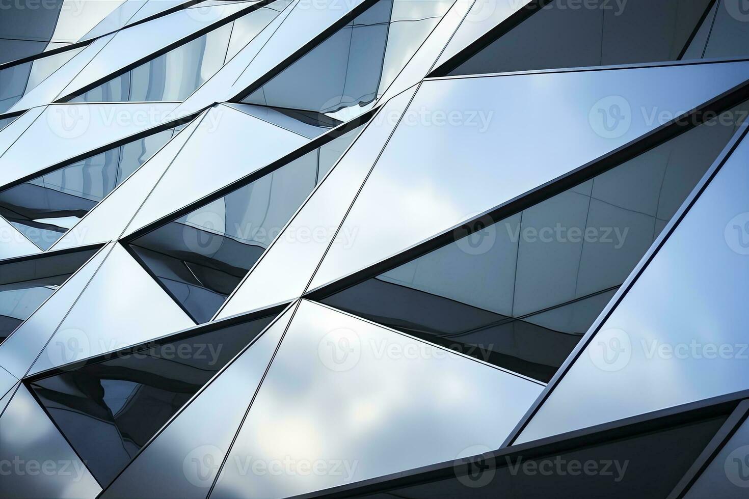 ai gegenereerd abstract architectuur en modern facade. ai gegenereerd foto