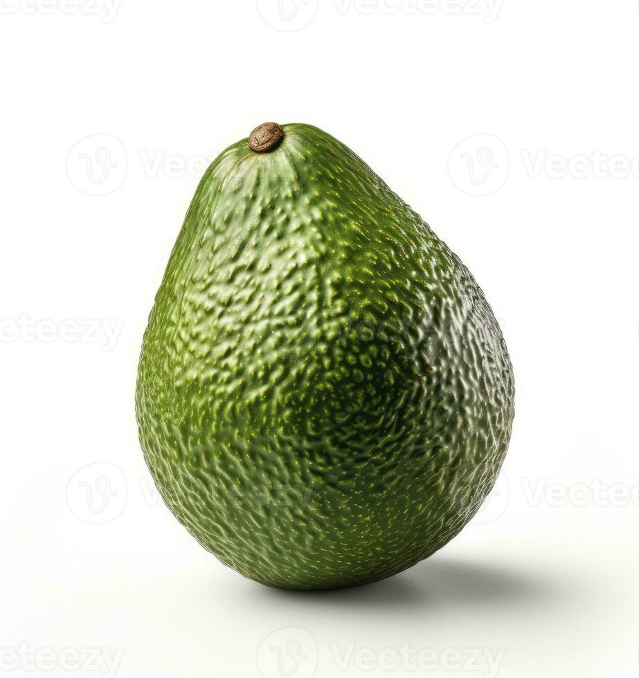 ai gegenereerd geheel avocado Aan wit achtergrond. ai gegenereerd foto