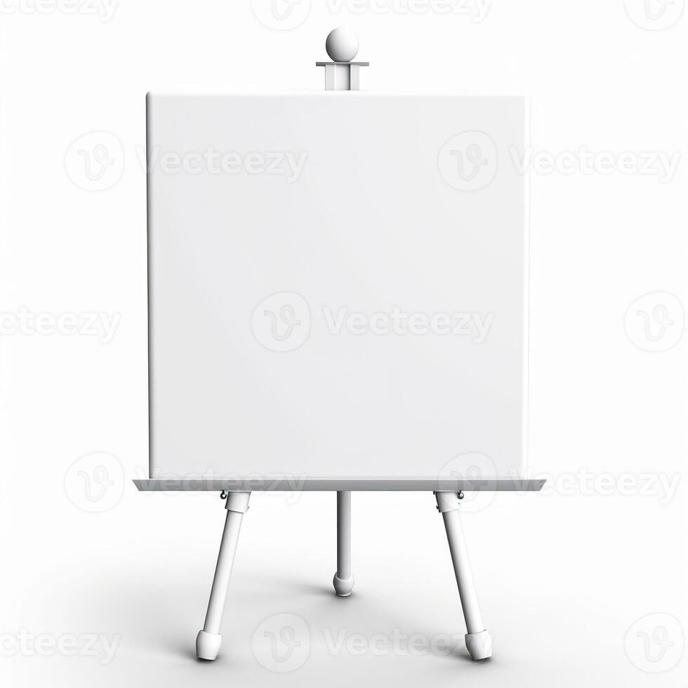 ai gegenereerd blanco whiteboard Aan de muur. generatief ai foto